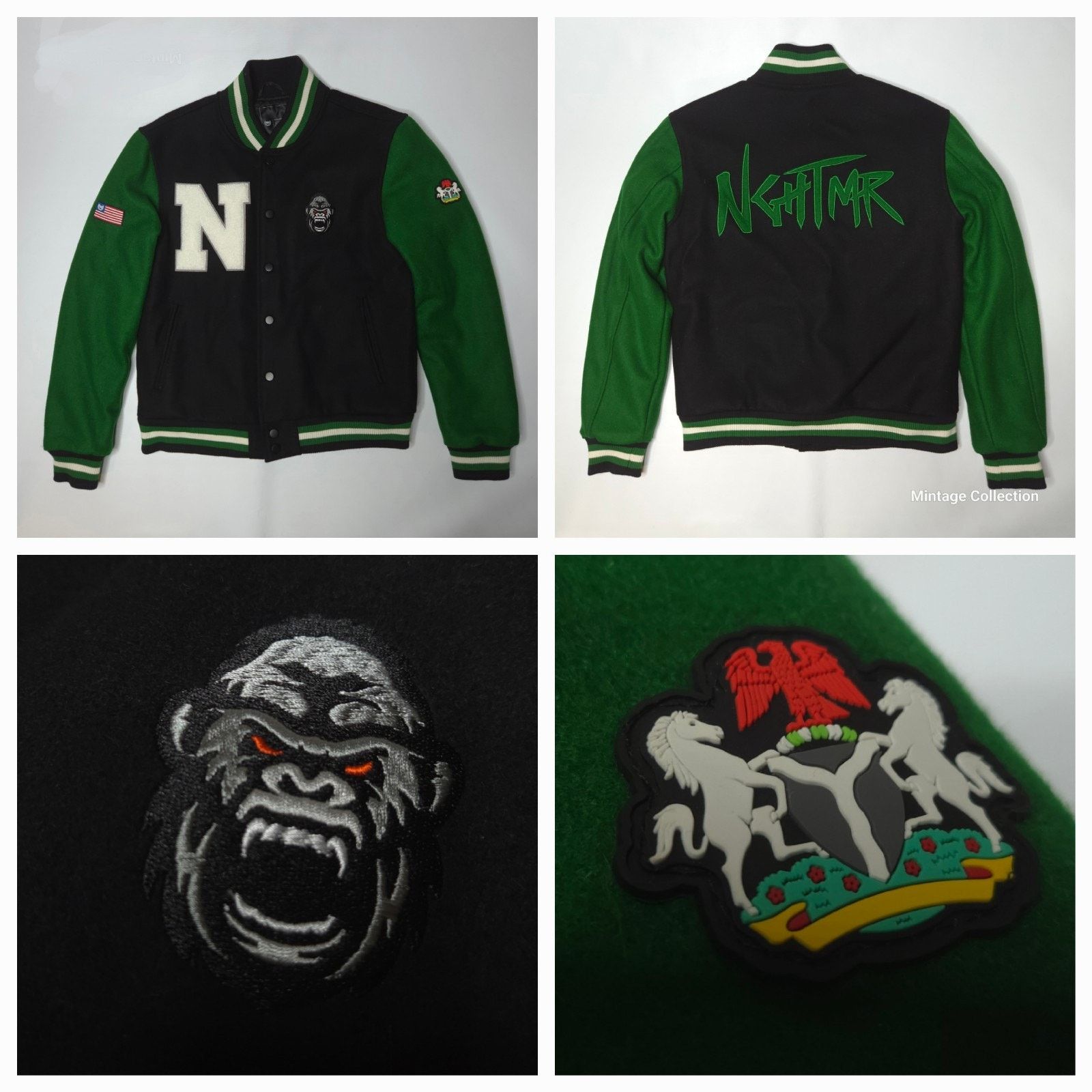 Other Kamaru Usman Nigerian Nightmare NGHTMR Varsity Bomber Jacket Size US XS / EU 42 / 0 - 1 Thumbnail