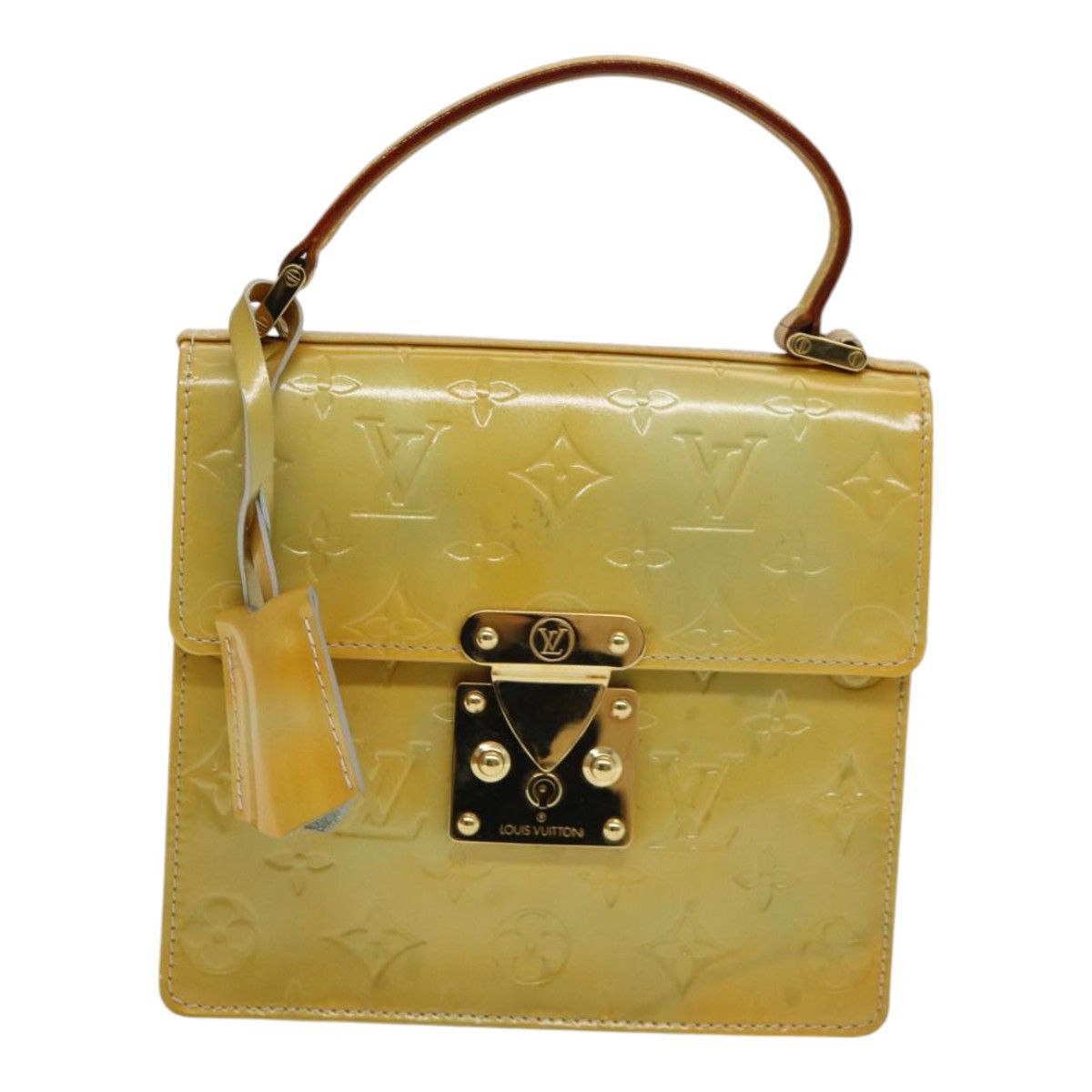 Louis Vuitton Spring Street Yellow Patent Leather Handbag (Pre-Owned) Size ONE SIZE - 1 Thumbnail