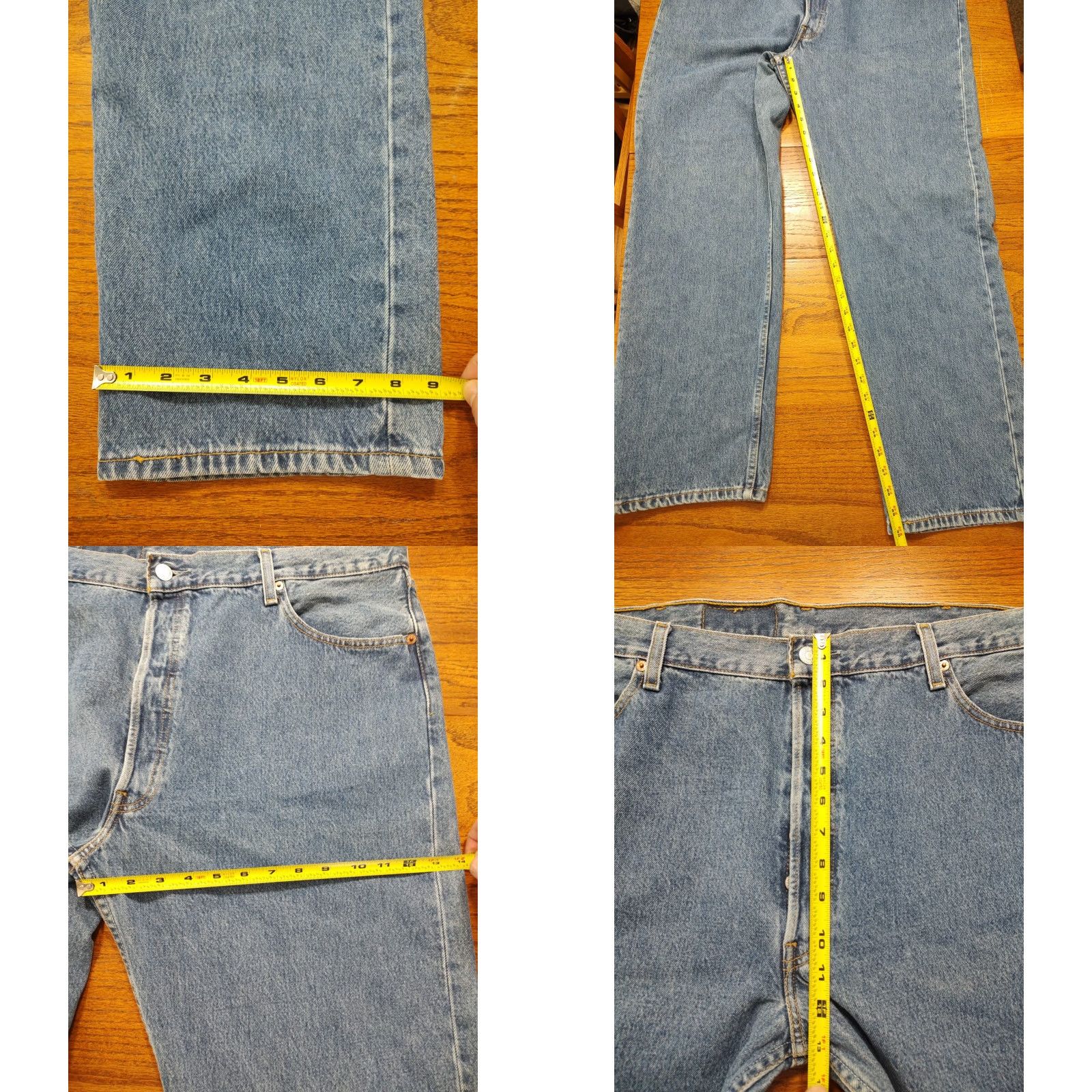 Levi's VINTAGE Levi's 501 Jeans Mens 40x30 Blue Denim Straight 5-Pocket Logo Red Bat Tag 90s Retro Classic Fit jeans Men Size US 40 / EU 56 - 8 Thumbnail