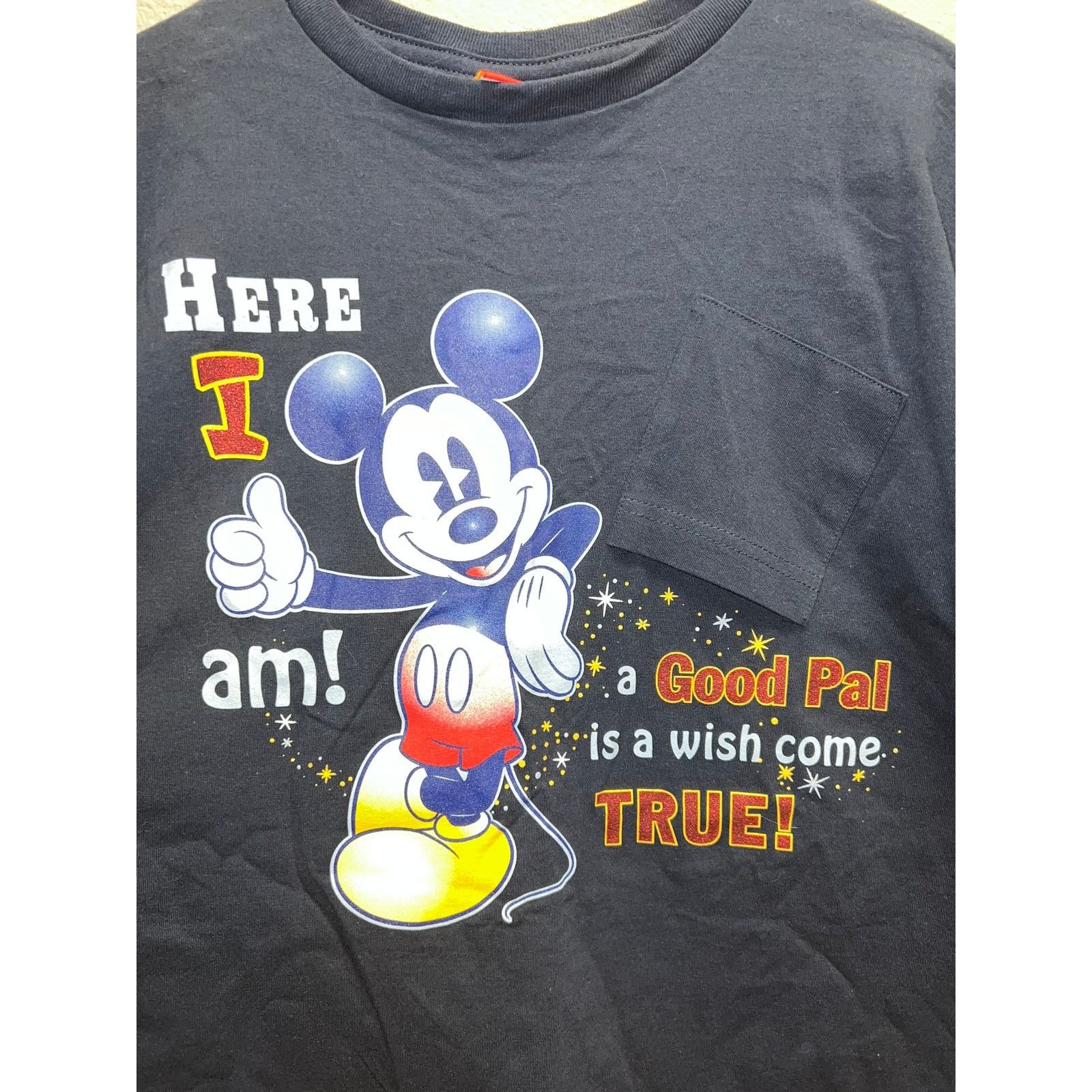 Mickey & Co. Mickey Mouse Shirt Good Pal Pocket Blue Disney Tee Large Size US L / EU 52-54 / 3 - 6 Thumbnail