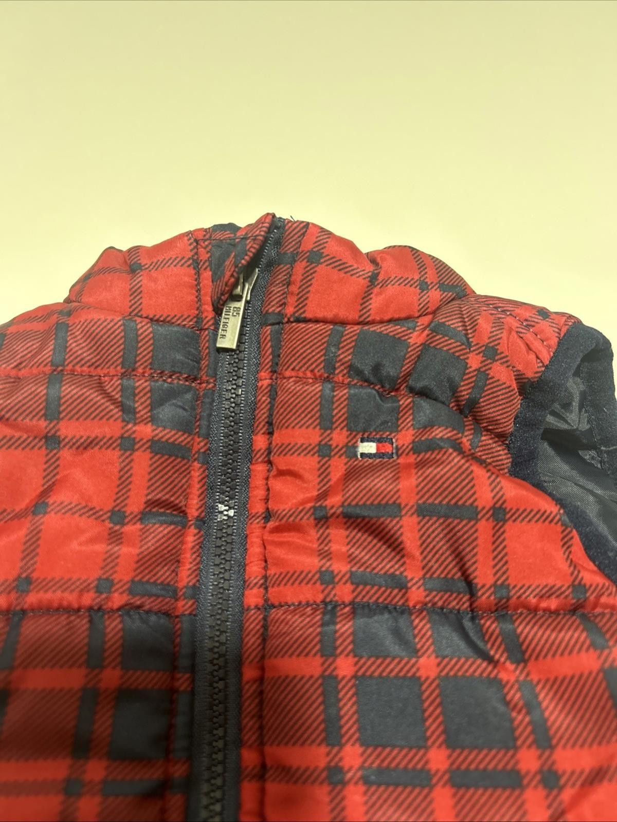 Tommy Hilfiger TOMMY HILFIGER Baby's Plaid Full Zip Puffer Vest Sz 3/6M Size US XXS / EU 40 - 3 Thumbnail