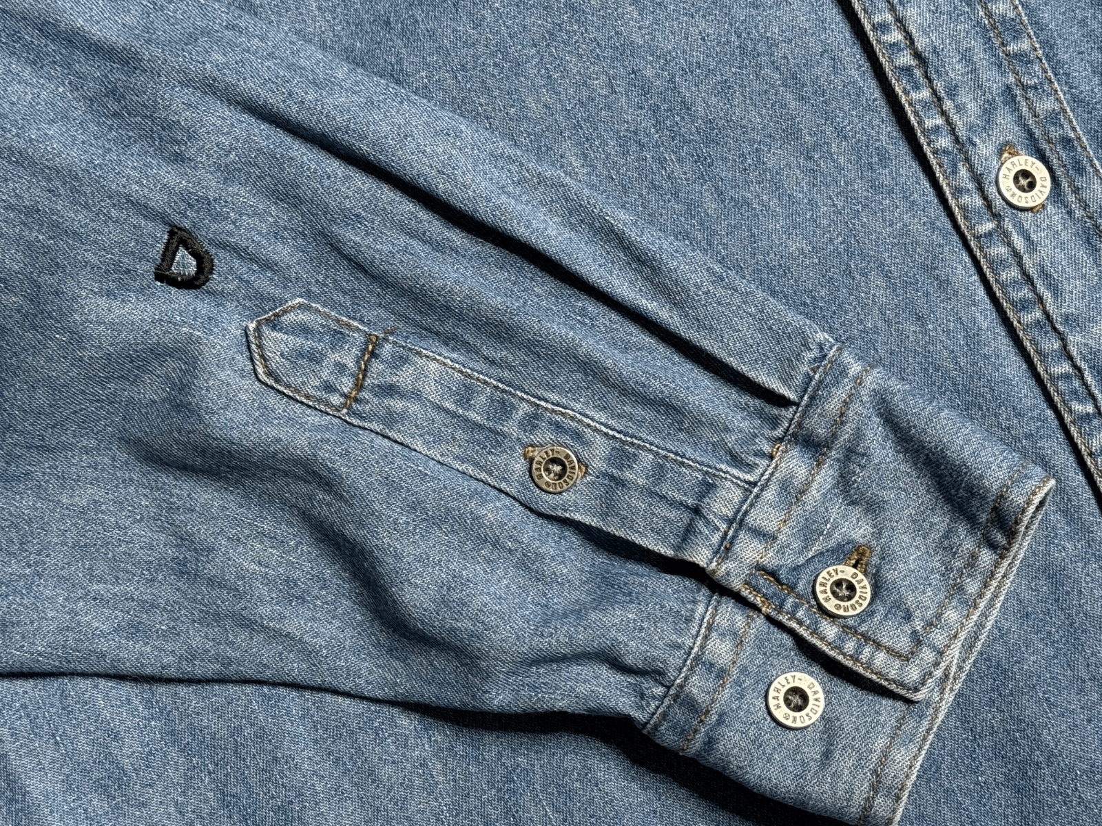 Harley Davidson vintage Harley Davidson denim shirt L Size US L / EU 52-54 / 3 - 5 Thumbnail