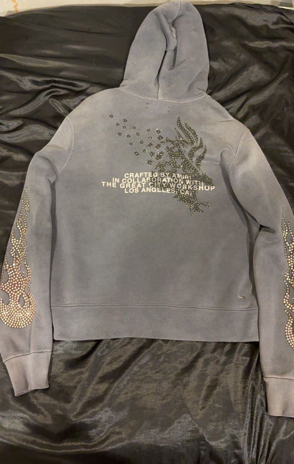 Amiri Amiri x TGCW Swarovski Crystal Flame Zip up Hoodie Size US M / EU 48-50 / 2 - 10 Thumbnail