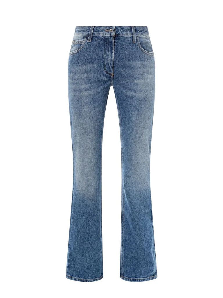 Off-White o1s22i1n0824 Bootcut Jeans in Blue Size 26" / US 2 / IT 38 - 1 Thumbnail