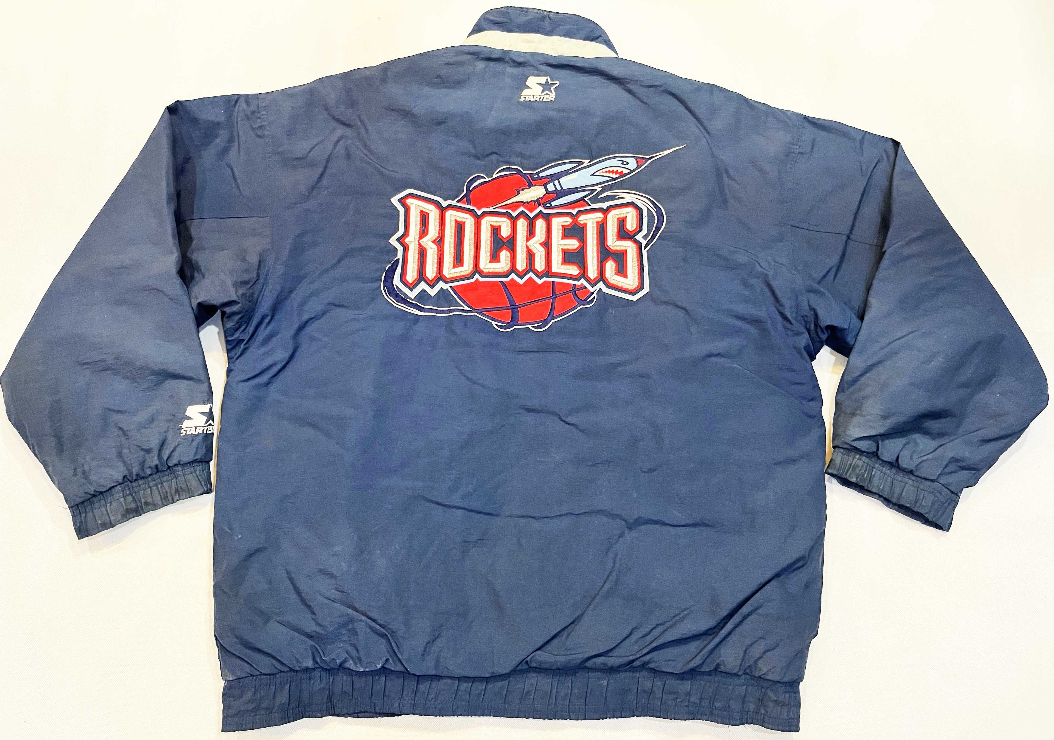NBA × Starter × Vintage Vintage Starter NBA Houston Rockets Full Zip Puffer Jacket Size US L / EU 52-54 / 3 - 4 Thumbnail