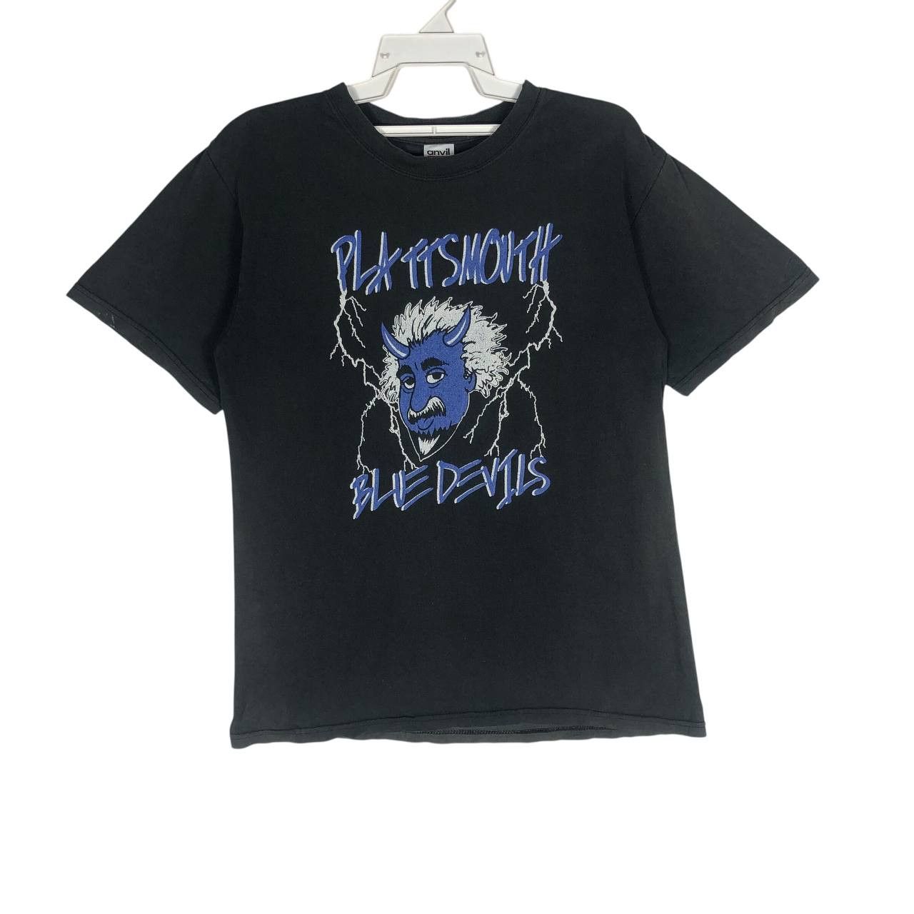 Anvil Vintage " Anvil " Plattsmouth Blue Devils Men T-Shirt Size US M / EU 48-50 / 2 - 1 Thumbnail