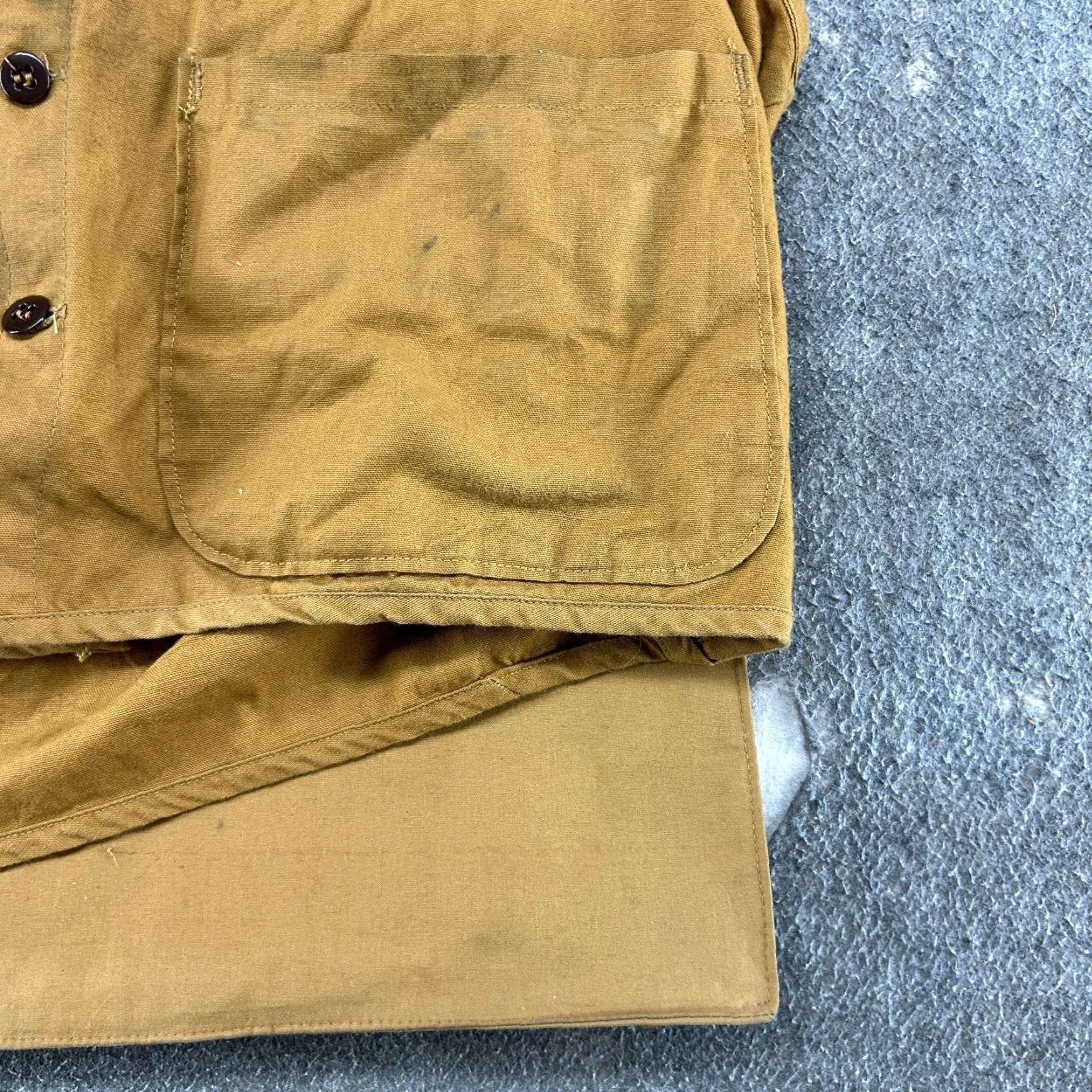 SafTbak VINTAGE SafTbak Vest Mens XL Brown Canvas Cotton 80s 90s Hunting Workwear Bomber Style Lined Shirt? Size US XL / EU 56 / 4 - 5 Thumbnail