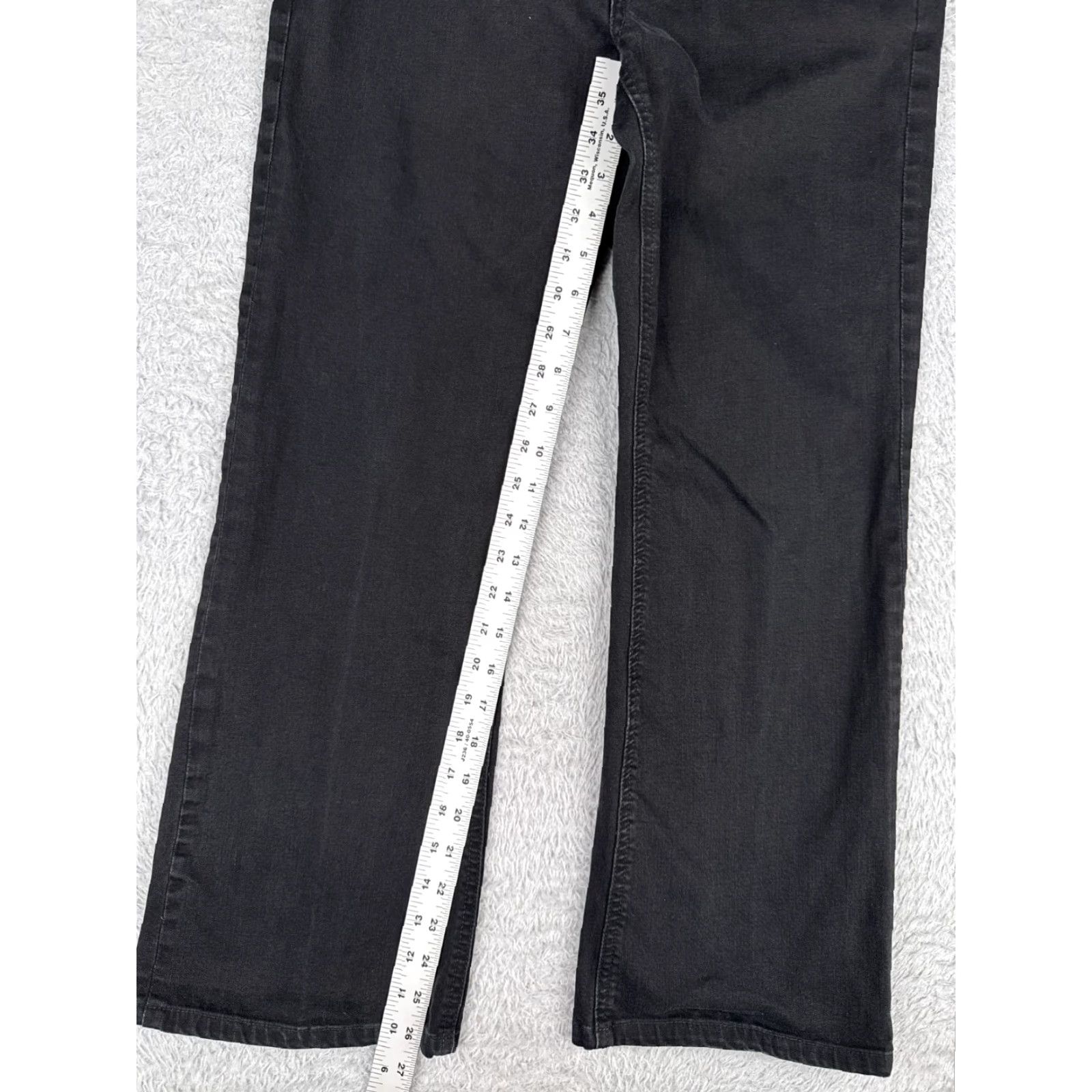 Vintage Chico's Jeans Women 0.5 Bootcut Denim Black 30x27 Mid Rise 5-Pocket Stretch Distressed Size 25" / US 0 / IT 36 - 7 Thumbnail