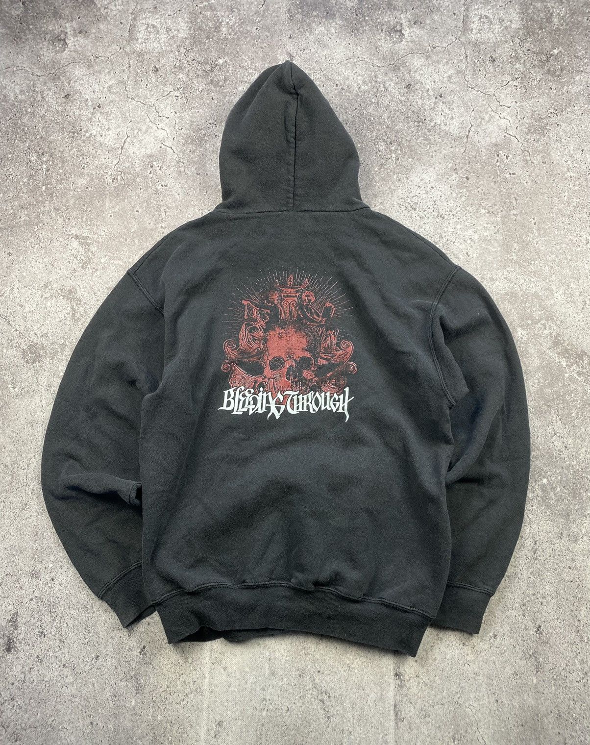 Band Tees × Vintage Bleeding Through vintage rock band skulls zip hoodie Size US M / EU 48-50 / 2 - 1 Thumbnail