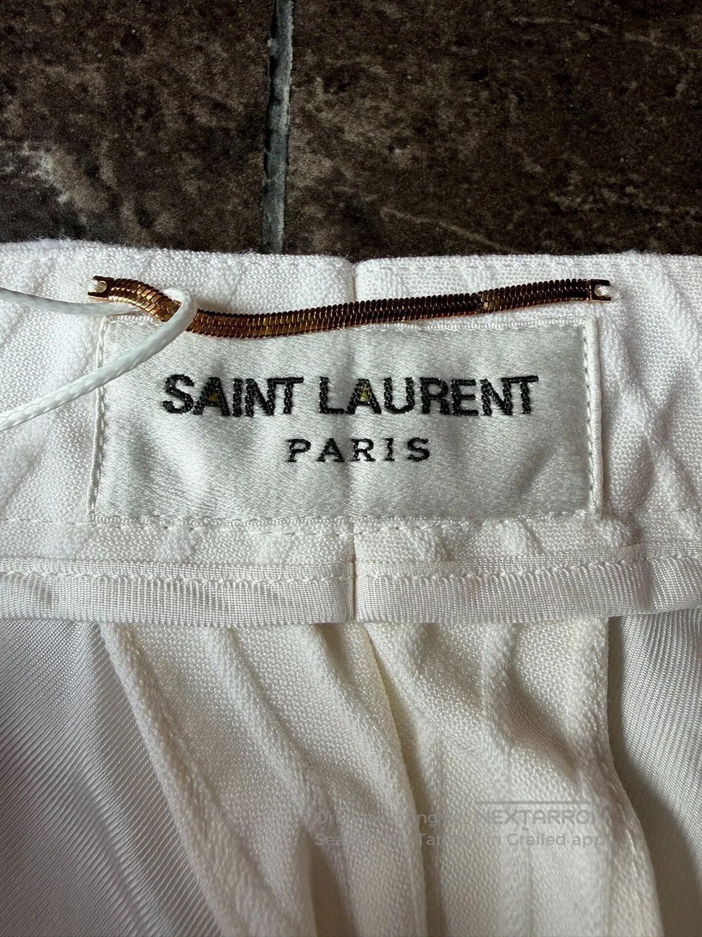 Saint Laurent Paris Saint Laurent White Striped Shorts F42. Size US 26 / EU 42 - 3 Thumbnail