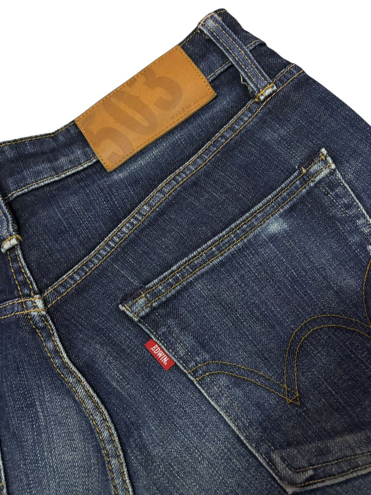 Edwin Vtg Edwin Japan 503 Distressed Jeans Size US 31 - 10 Thumbnail