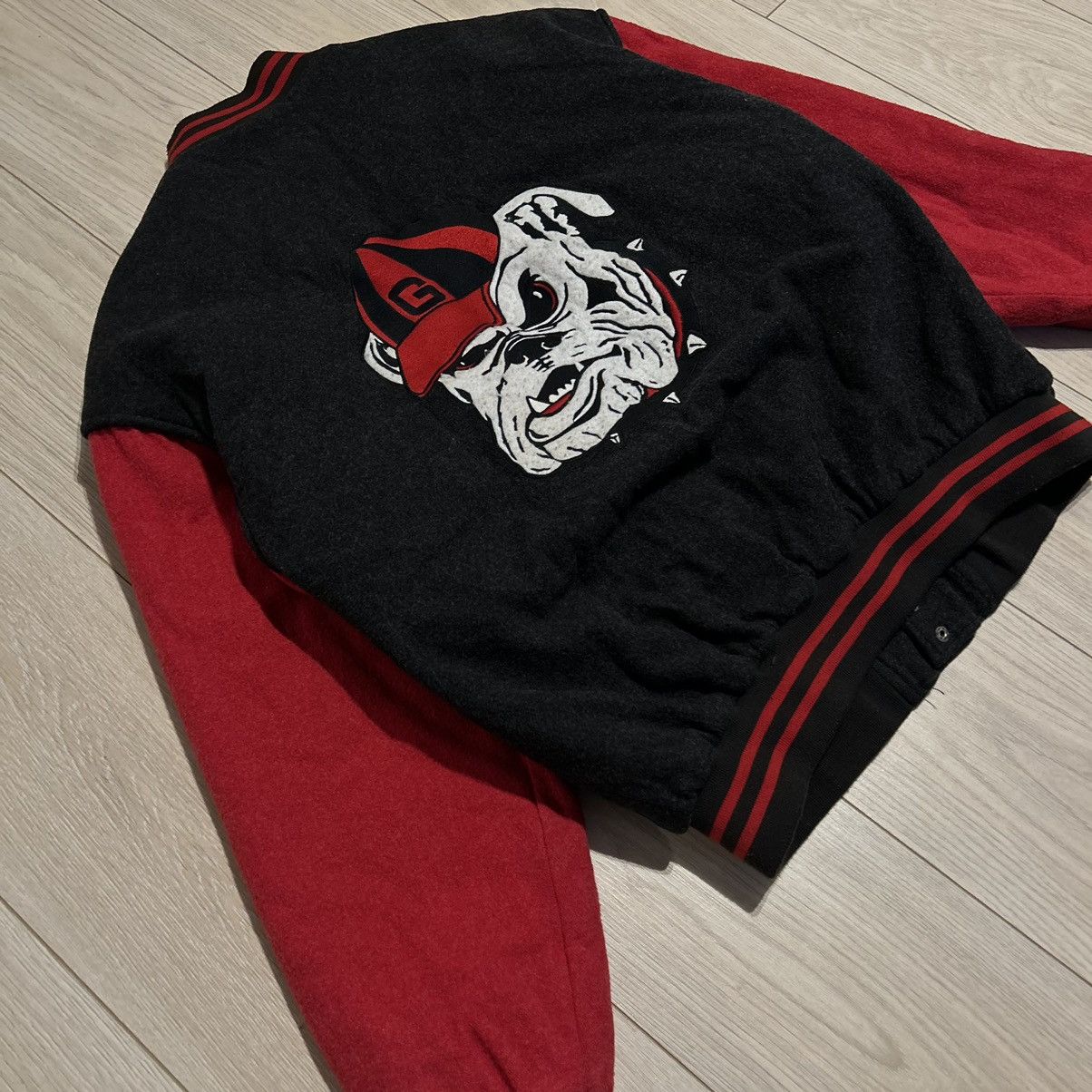 Vintage 1992 UNIVERSITY OF GEORGIA COLLEGE WOOL JACKET Size US L / EU 52-54 / 3 - 2 Thumbnail