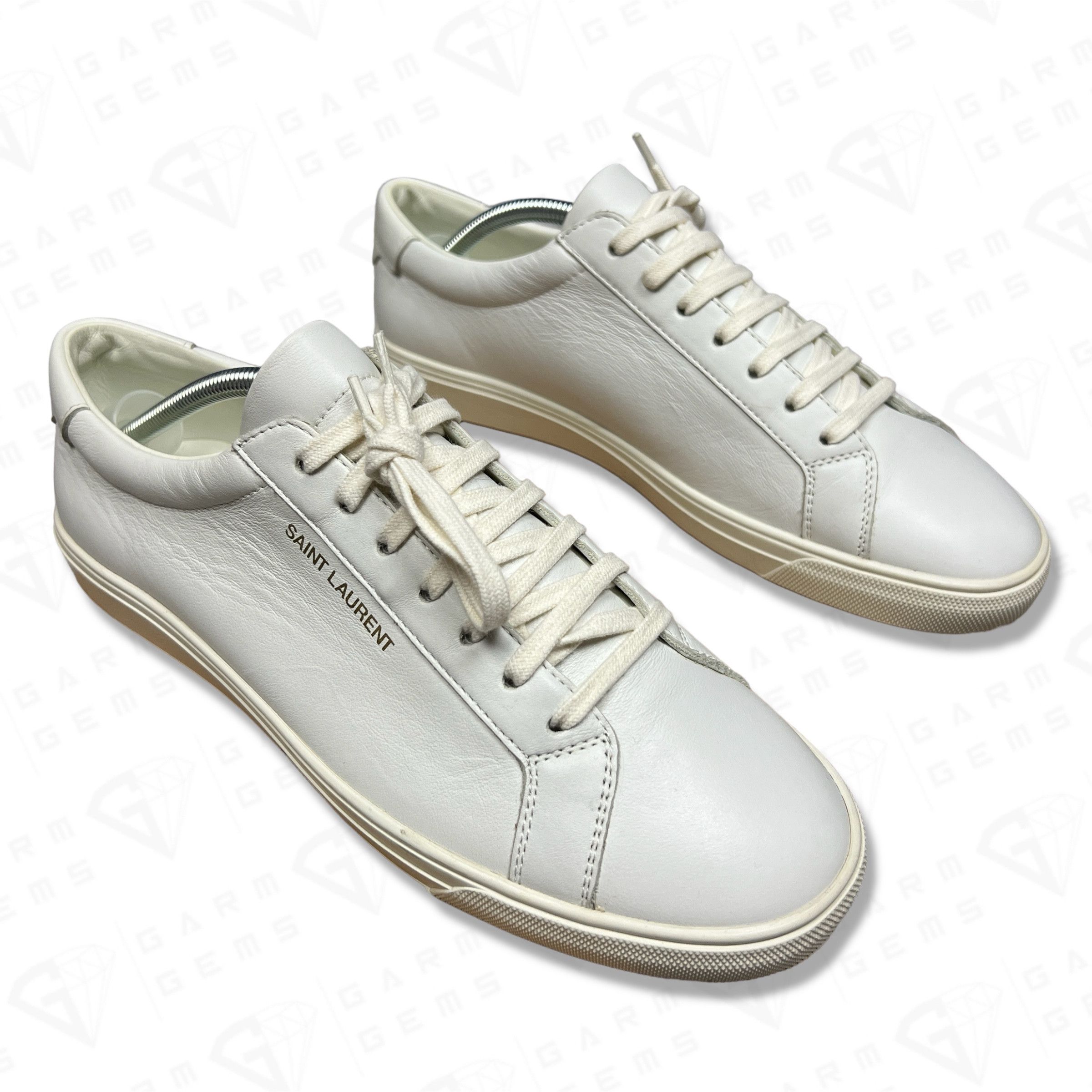 Saint Laurent Paris Saint Laurent Andy Leather Low Top Trainers Size US 9.5 / EU 42-43 - 2 Thumbnail