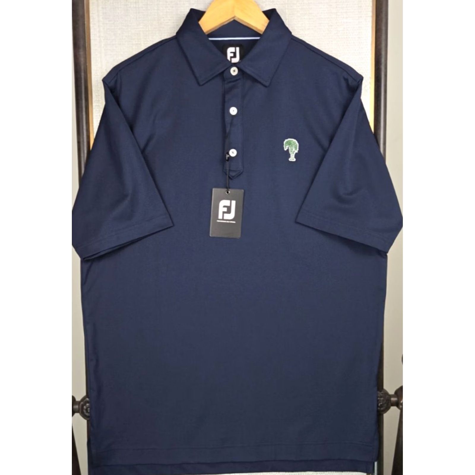 Footjoy FootJoy Old Elm Club Polo Shirt Mens Short Sleeve Navy Blue 88% Polyester 12% Spandex M Polo Shirt Golf Casual Athletic Size US M / EU 48-50 / 2 - 4 Thumbnail