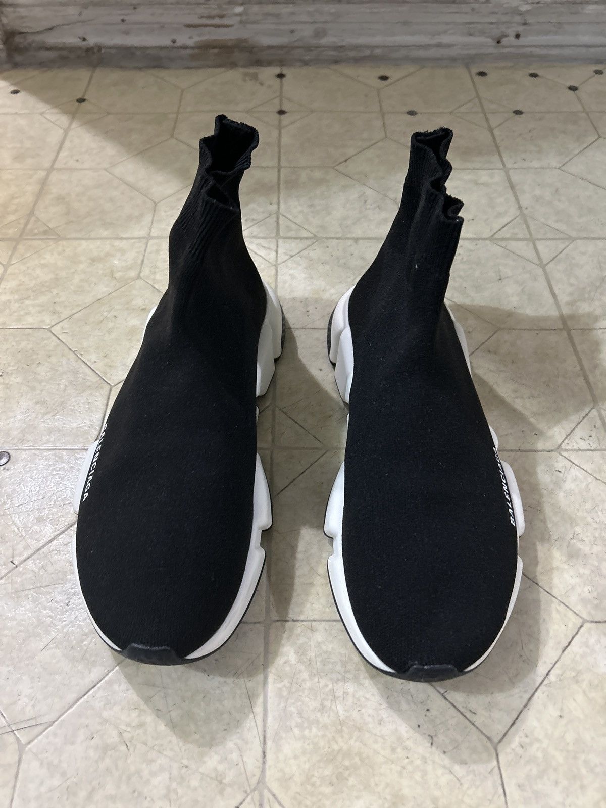 Balenciaga Balenciaga Speed Sneaker Black White 2018 Size US 9 / EU 42 - 3 Thumbnail