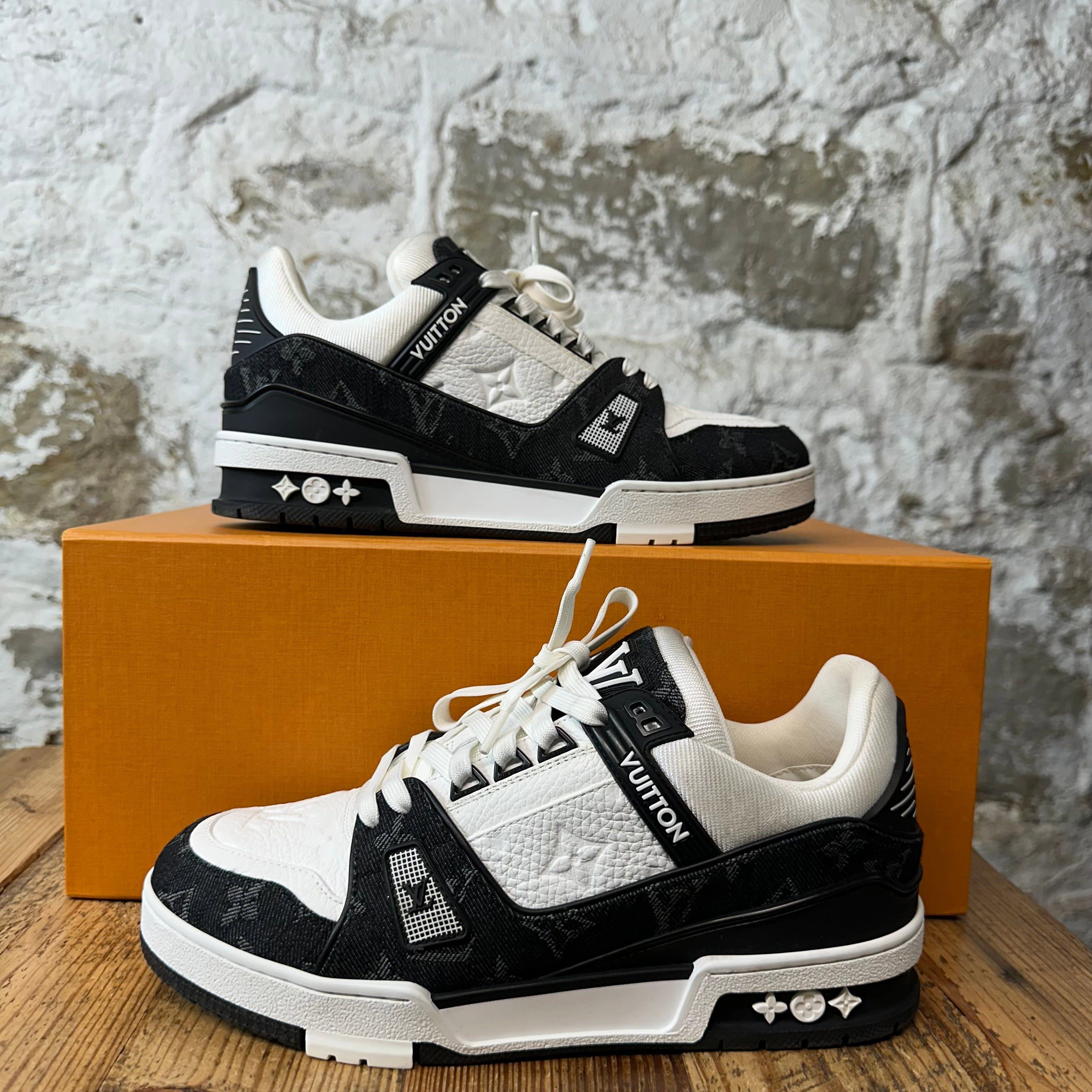 Louis Vuitton Louis Vuitton Black White Trainer Sneaker Sz 6 (38) Size US 6 / EU 39 - 1 Thumbnail