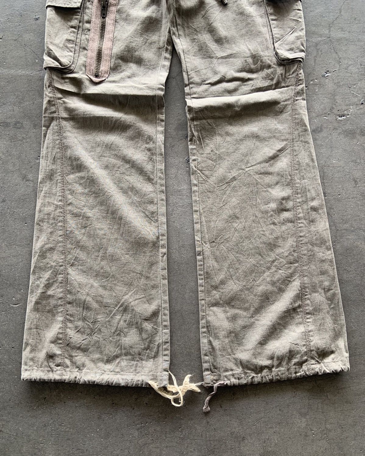If Six Was Nine Rare G.O.A Cargo 3D Pocket Flared Pants Size Free Size US 33 - 3 Thumbnail