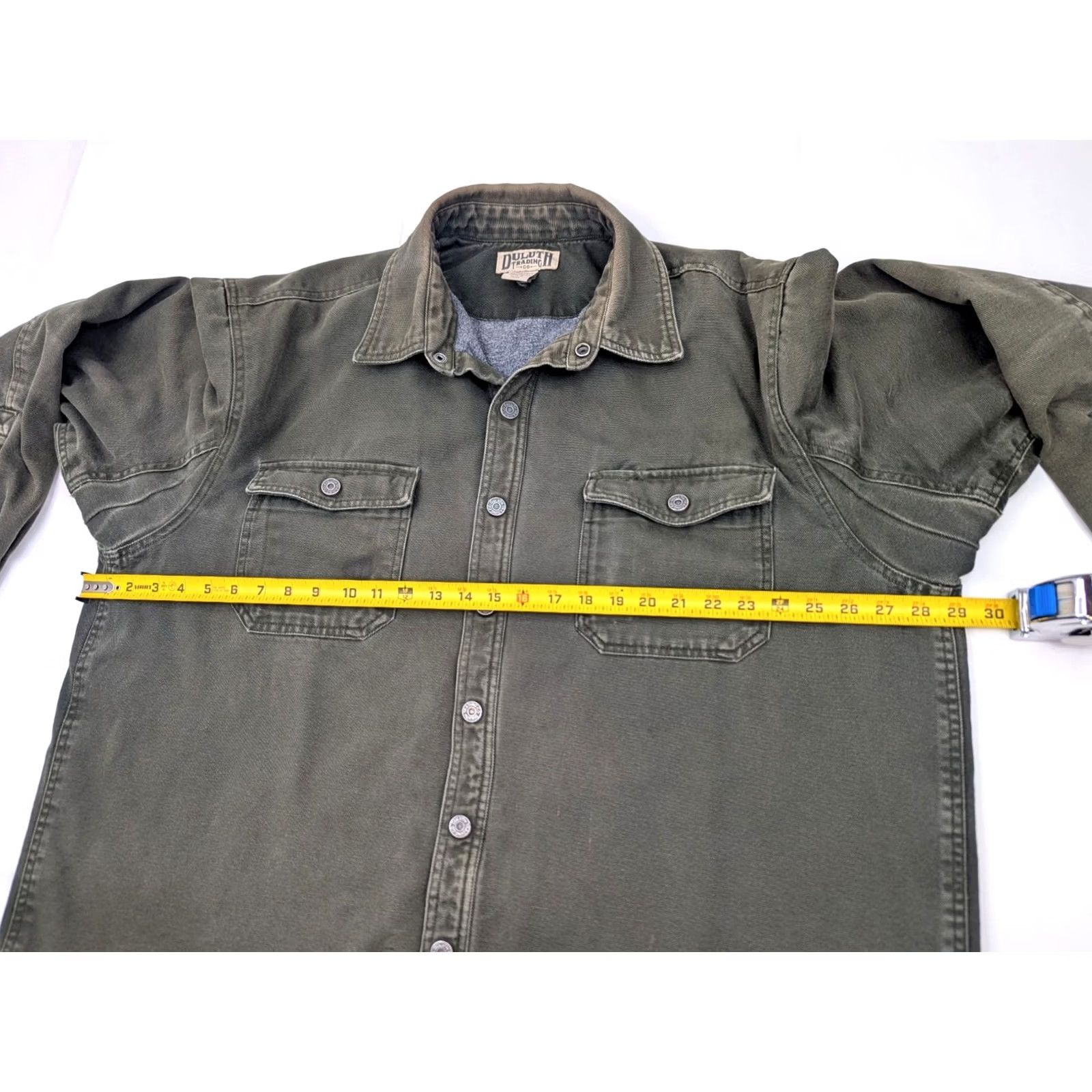 Olive Duluth Jacket Men 2XL Olive Green Fleece Lined Barn Chore Coat Size US XXL / EU 58 / 5 - 5 Thumbnail