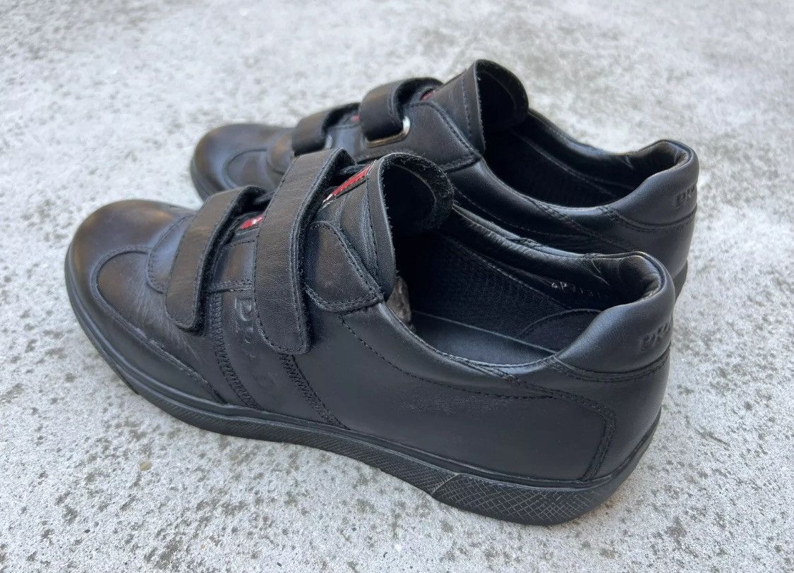Prada Authentic💫Prada💫2 Strap Leather Sneaker (4P 1317) Size US 8 / EU 41 - 4 Thumbnail