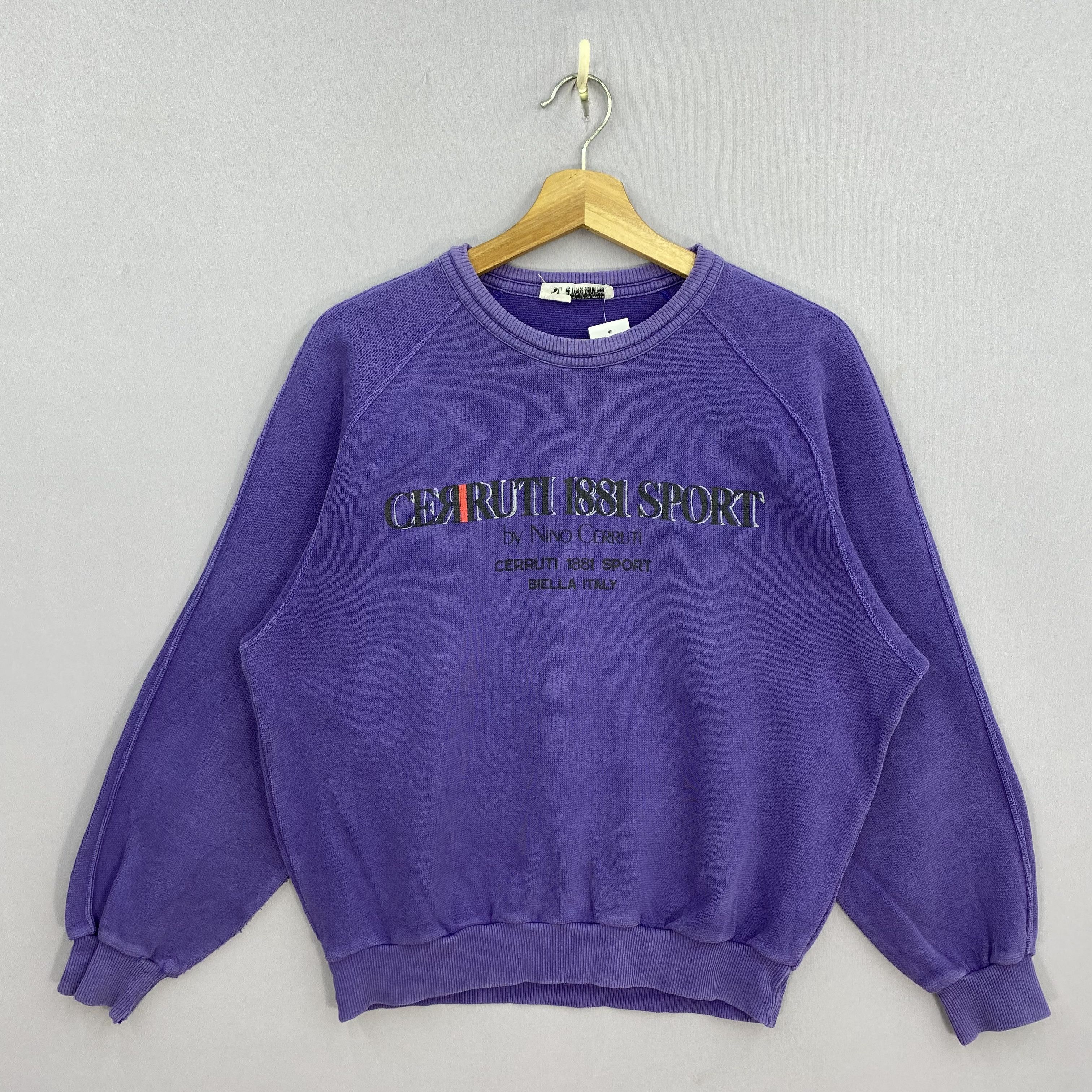 Vintage Vintage 90s Cerruti 1881 Sport Sweatshirt Biella Italy Size US M / EU 48-50 / 2 - 2 Thumbnail