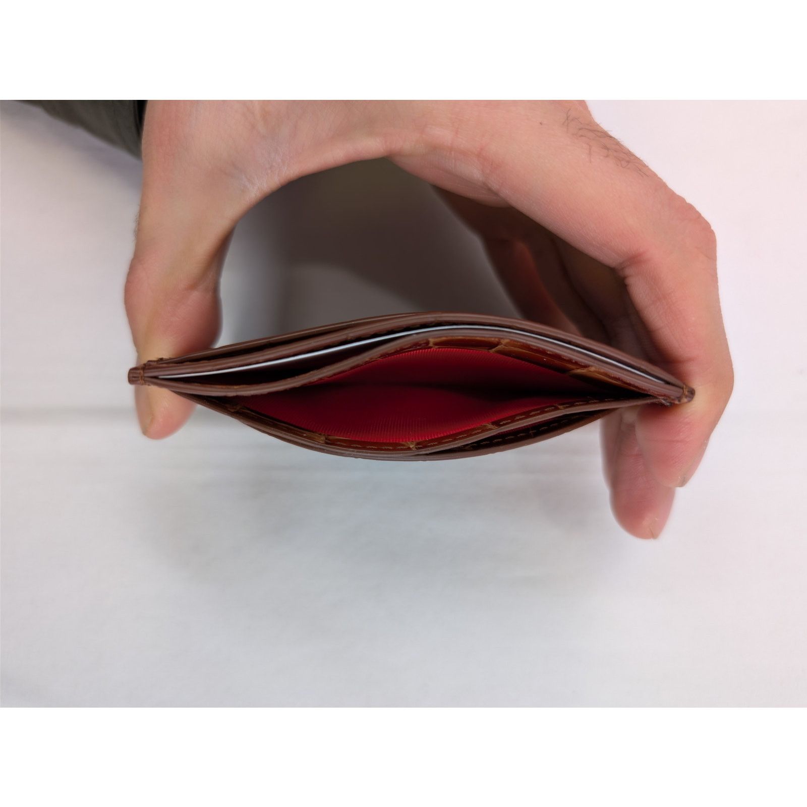 Christian Louboutin o1rshd1 Q:2 / croc-embossed leather card case Card Holder Size ONE SIZE - 9 Thumbnail