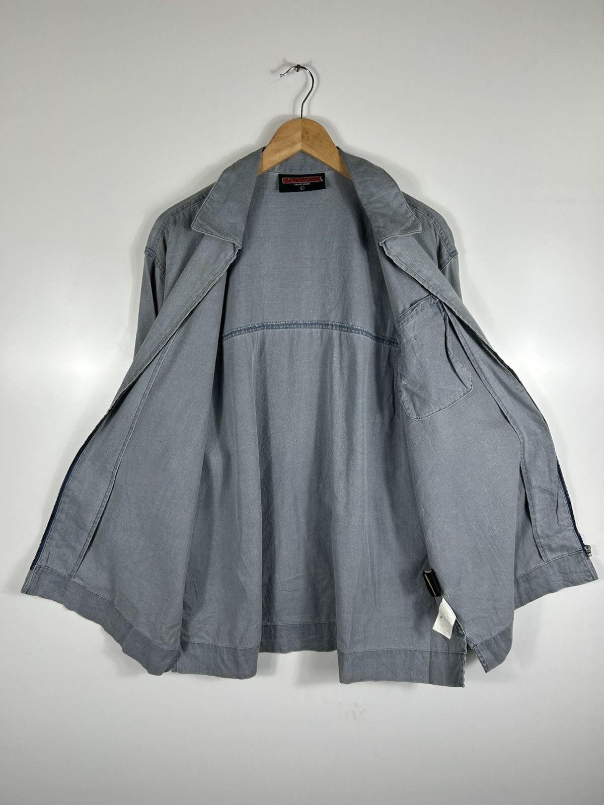 Vans × Vintage ⚡️Vintage 90’s Vans USA Zipper Baggy Shirt Jacket Size US L / EU 52-54 / 3 - 10 Thumbnail