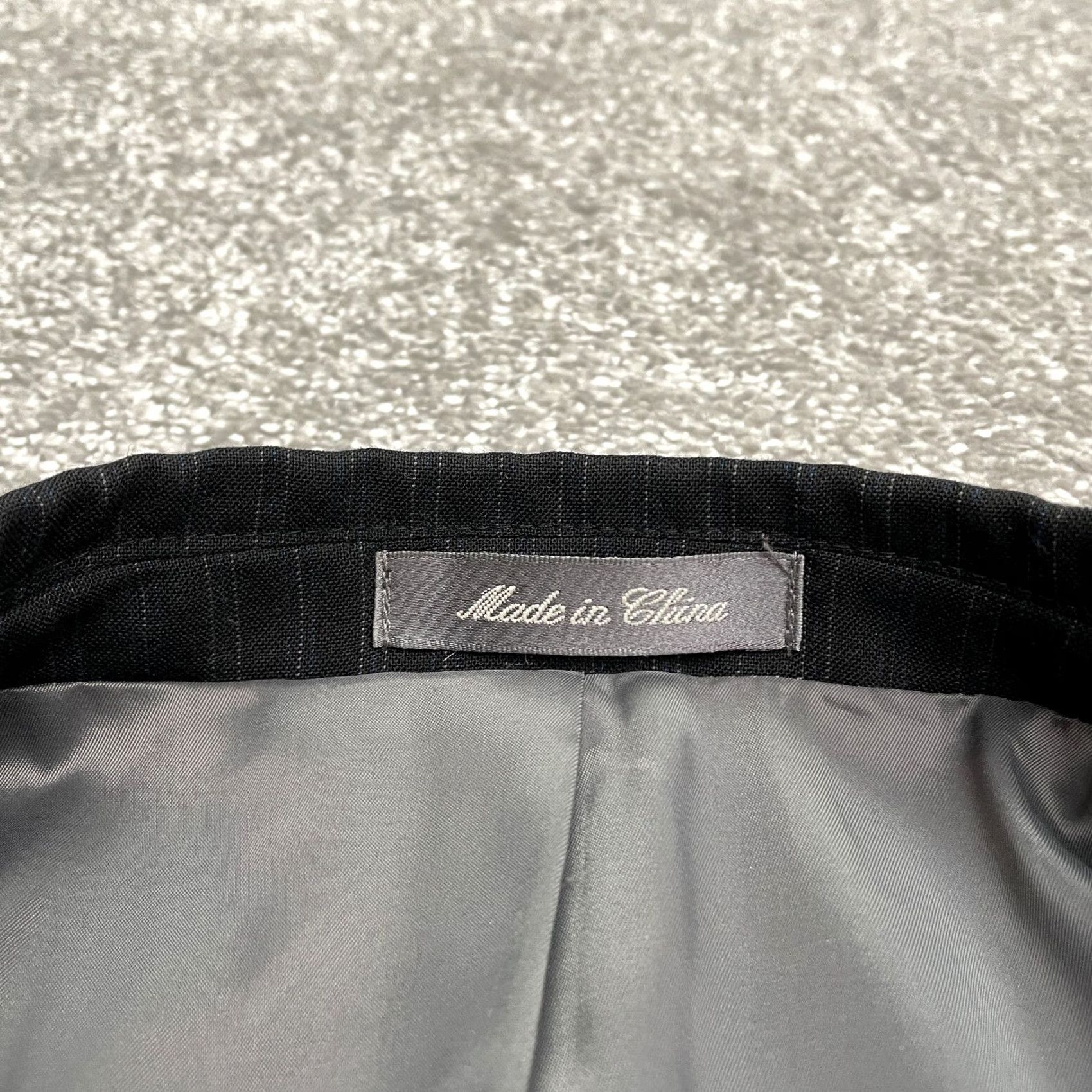 Oscar De La Renta Oscar de la Renta Blazer Men 42R Black Striped Wool Business Jacket Size 42R - 3 Thumbnail