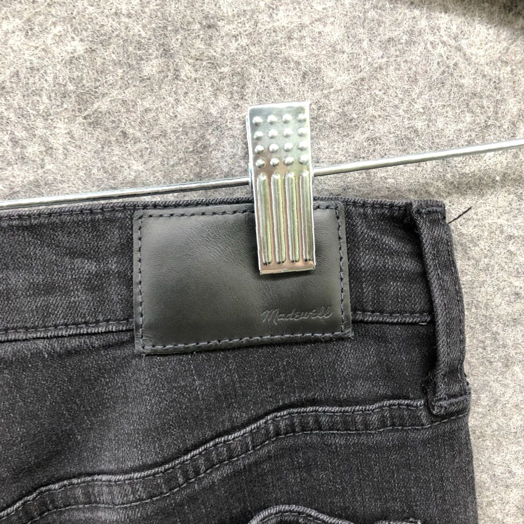 Madewell Madewell 10" High-Rise Roadtripper Supersoft Jeans Davie Wash Womens 27 Black Size 27" / US 4 / IT 40 - 5 Thumbnail