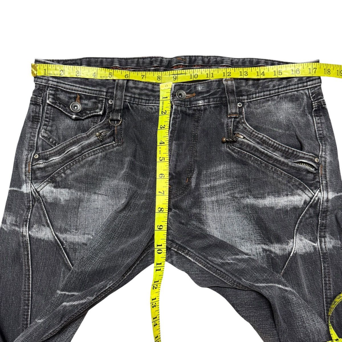 Nicole Club NCFM Nicole Club Multi Pocket Black Denim Flare Jeans Size US 34 / EU 50 - 15 Thumbnail