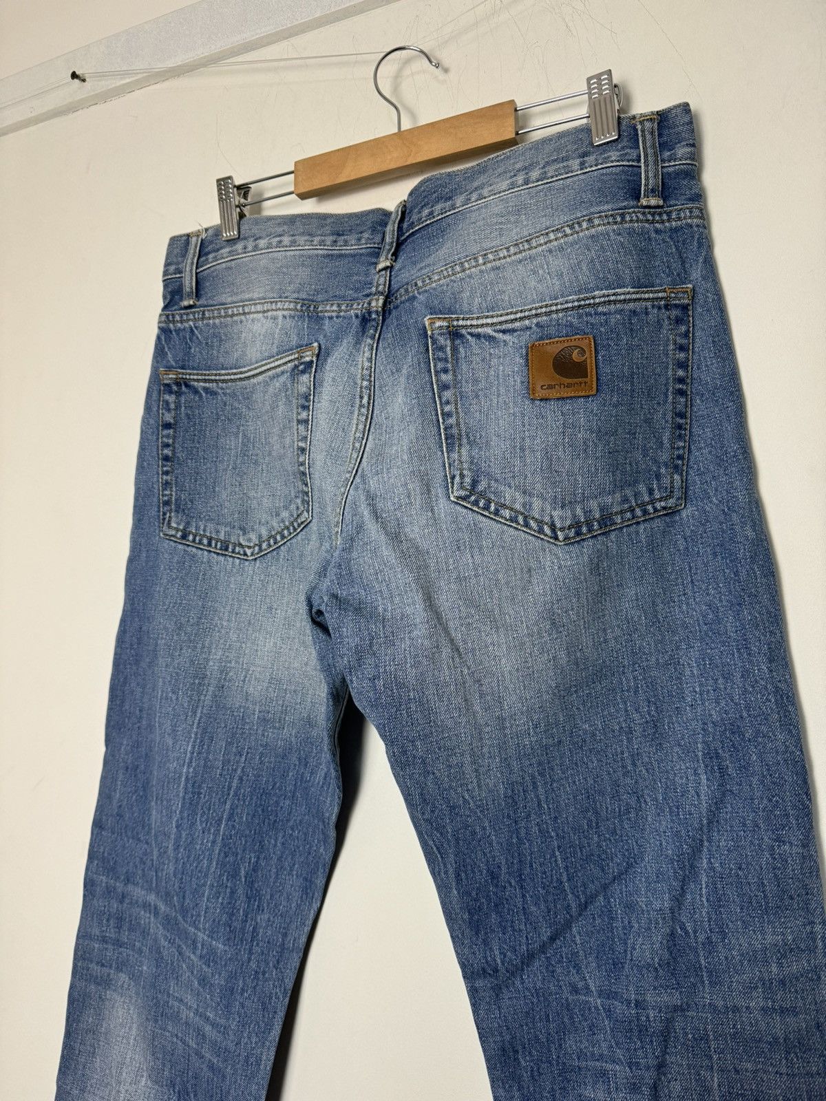 Carhartt Vintage Carhartt Klondike Pant light blue washed jeans Size US 33 - 2 Thumbnail