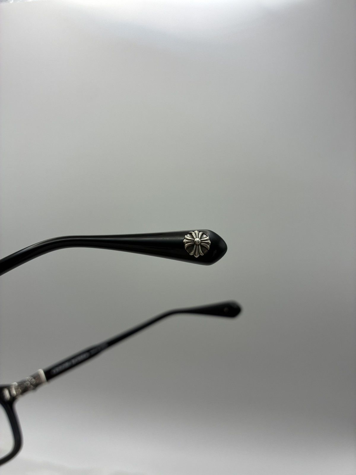Chrome Hearts Chrome Hearts Cox Ucker Glasses Black Silver Size ONE SIZE - 9 Thumbnail