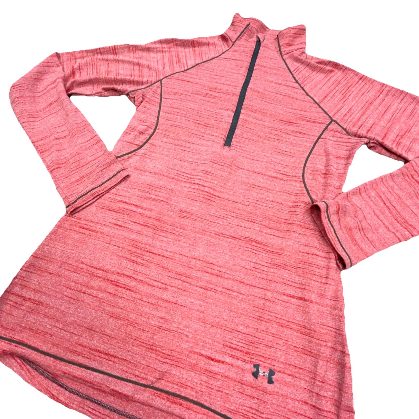 Under Armour Under Armour Shirt Women Small Pink Fitted Quarter Zip Tee Heat Gear Reactor Top Size S / US 4 / IT 40 - 2 Thumbnail