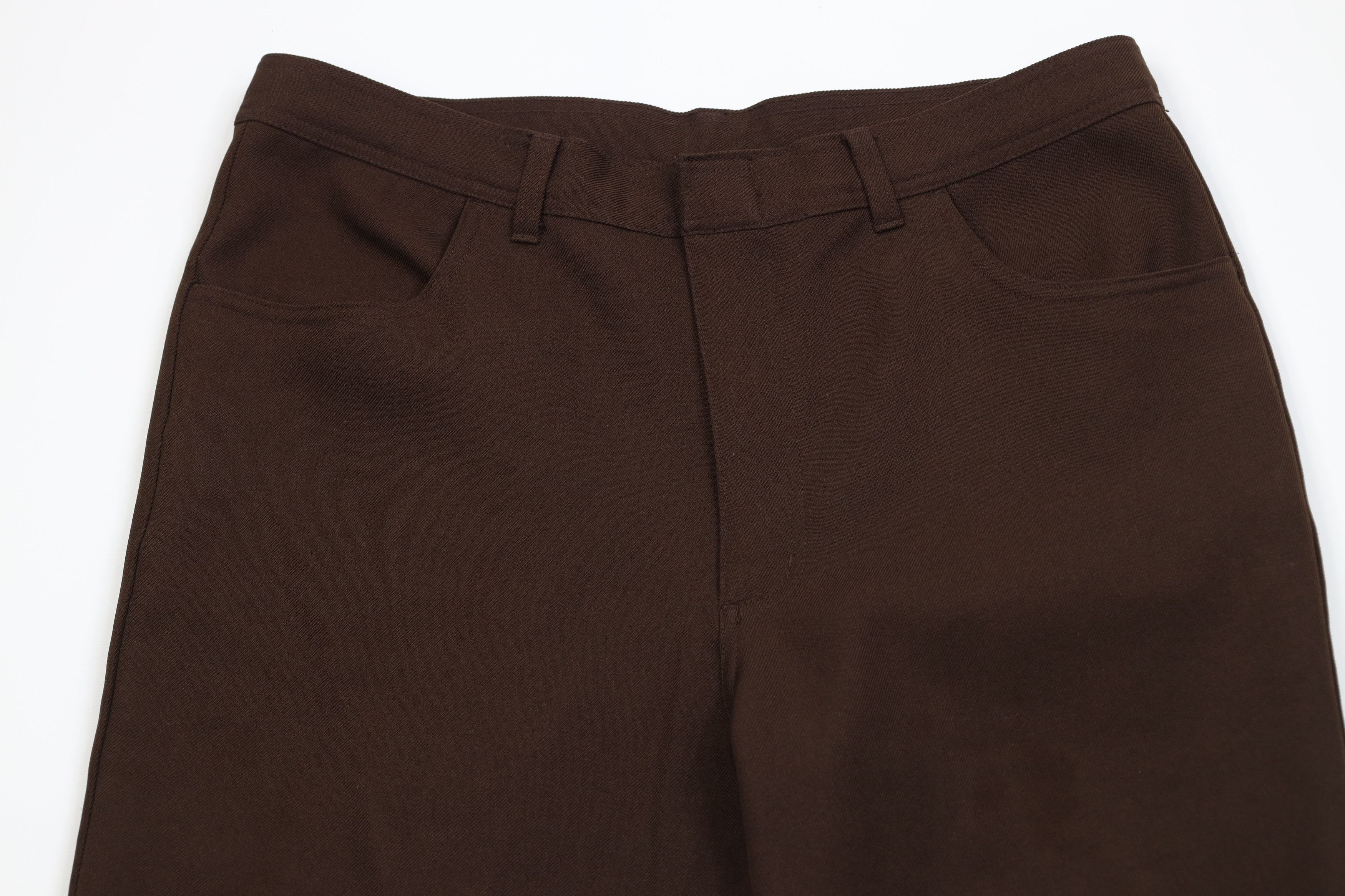 Vintage Vintage 90s Streetwear Flared Wide Leg Chino Pants Brown Size US 36 / EU 52 - 2 Thumbnail
