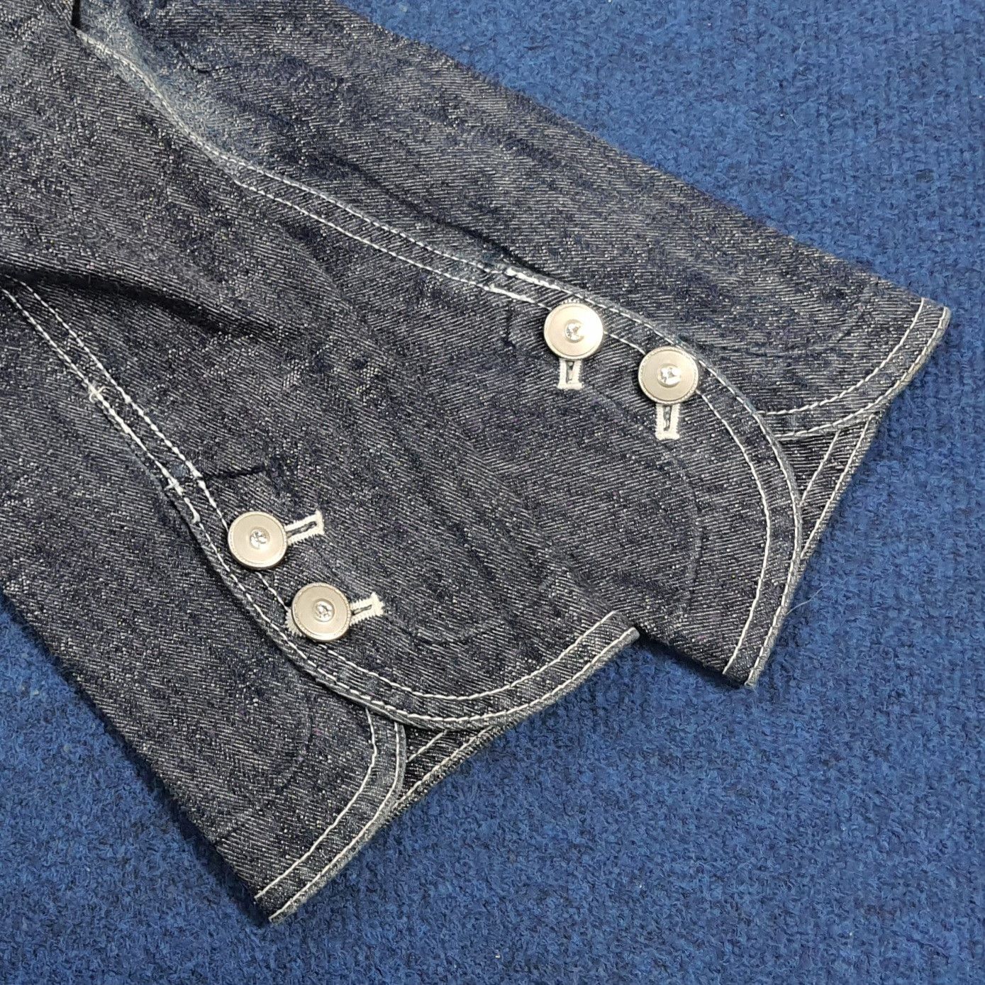 Japanese Brand Vintage Japan GKITALIYA Denim Jacket Boho C296N9 Size XS / US 0-2 / IT 36-38 - 10 Thumbnail
