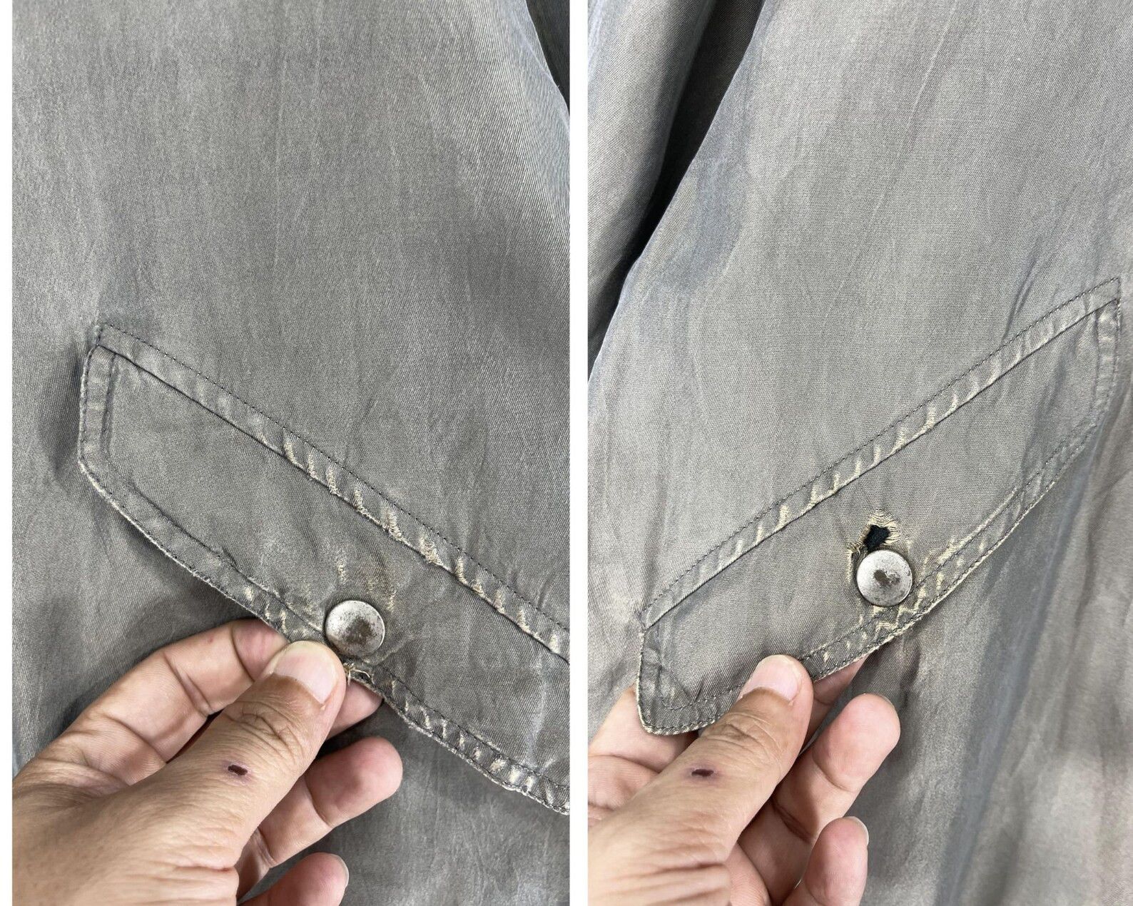 Y's for Men × Yohji Yamamoto Shimmer Bomber Washed Size US M / EU 48-50 / 2 - 5 Thumbnail