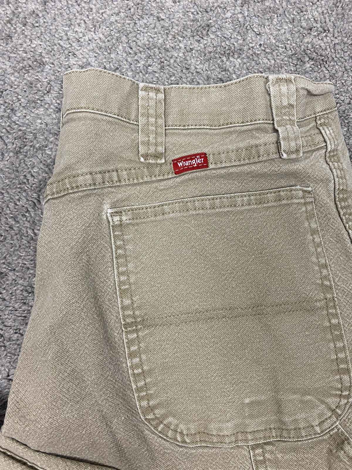 Vintage × Wrangler Tan wrangler carpenter pants Size US 35 - 2 Thumbnail