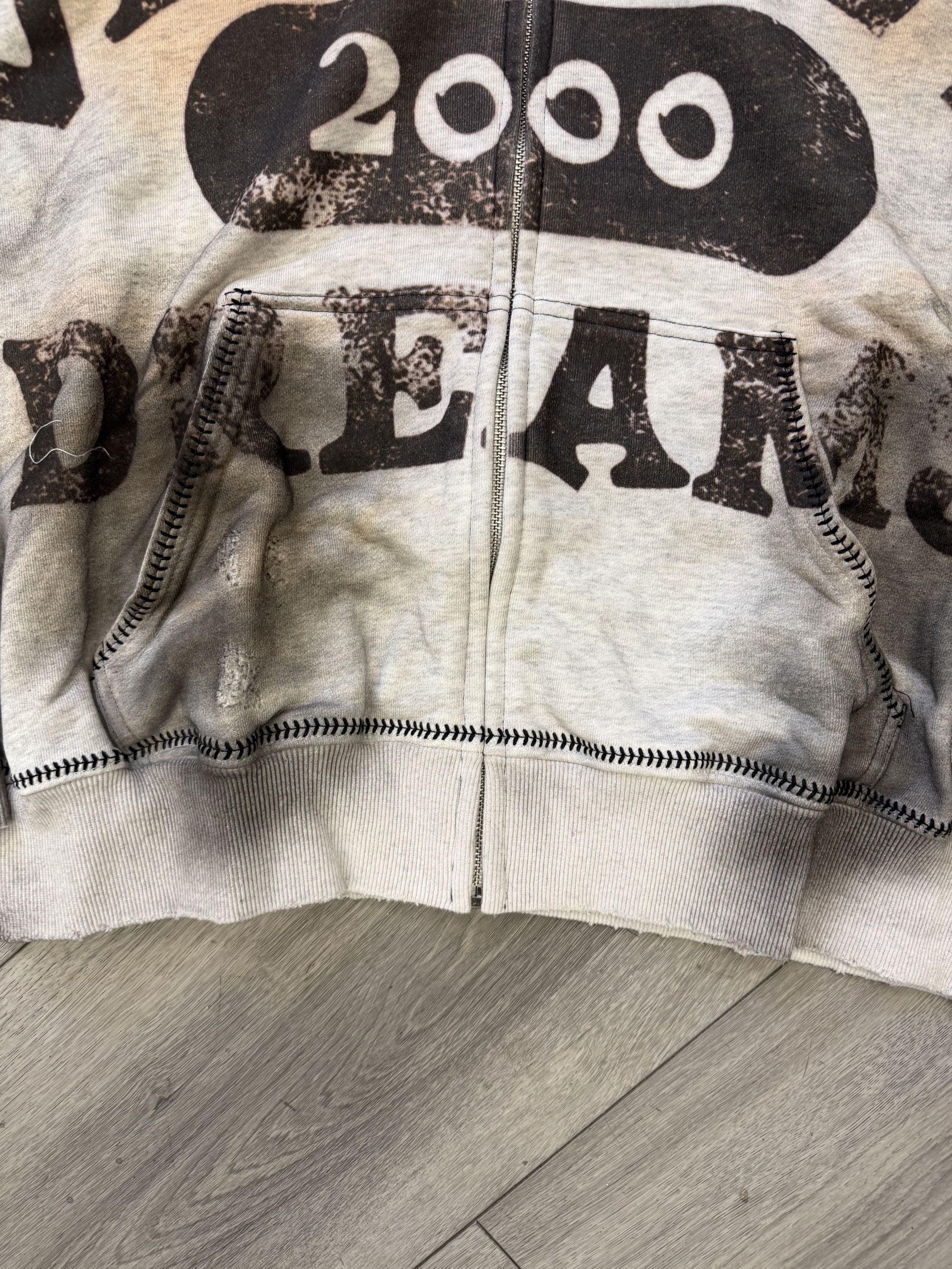 Vale Vale Forever Dark White Spiral Zip Up Hoodie Size Medium Size US M / EU 48-50 / 2 - 5 Thumbnail