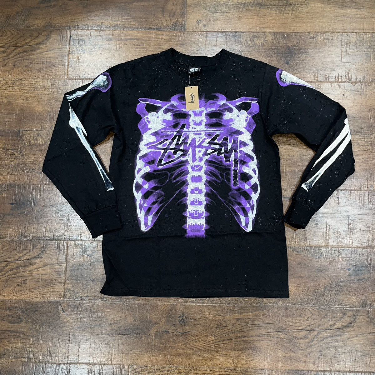 Stussy Stussy 3M Rib Cage Tee Black Small BRAND NEW Size US S / EU 44-46 / 1 - 2 Thumbnail