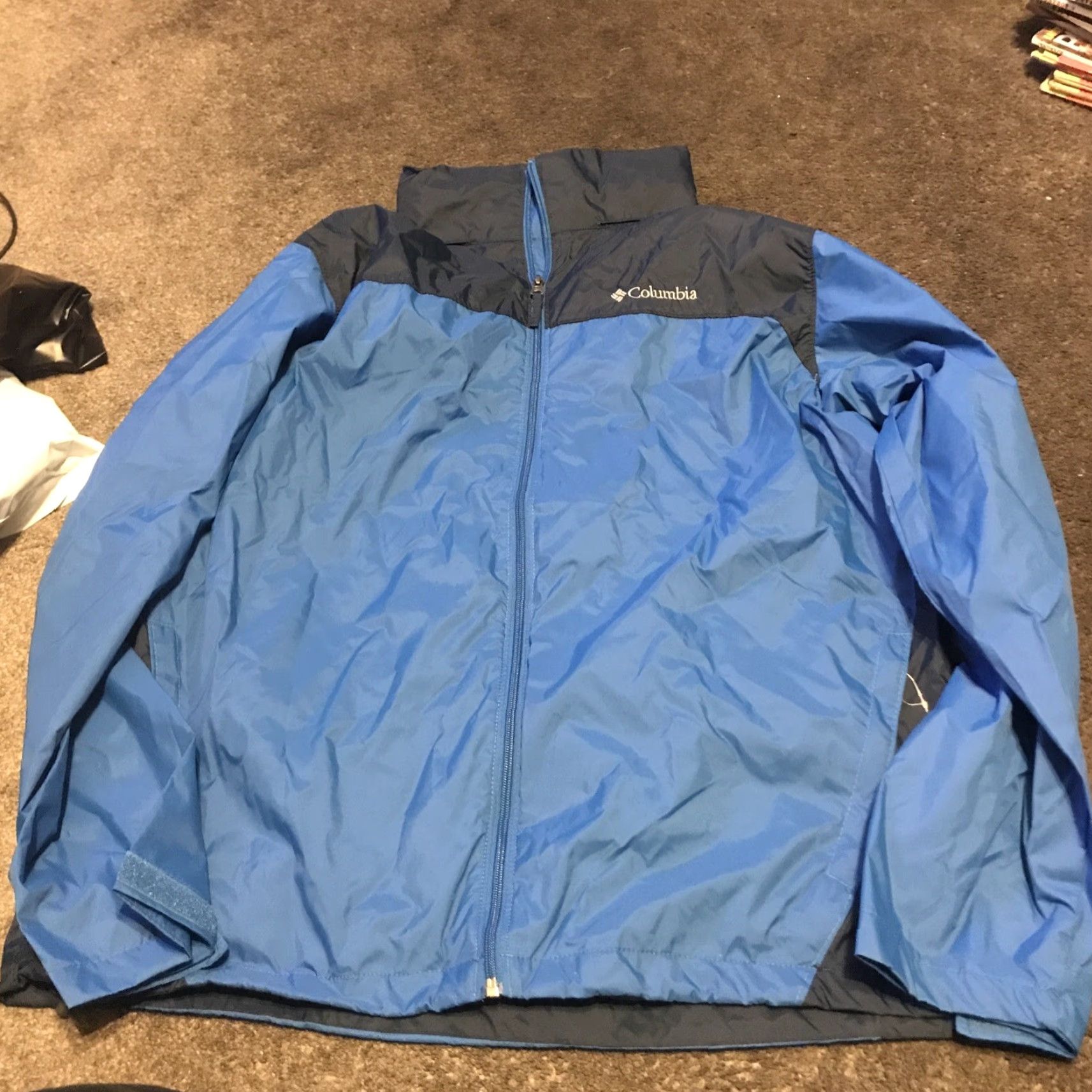 Vintage Columbia Glennaker Lake Rain Jacket Mens Large Blue Hooded Packable Jacket Size US L / EU 52-54 / 3 - 2 Thumbnail