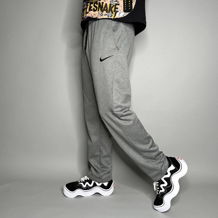 Nike Nike Sweatpants Grey Polyester Embroidered Black Swoosh Grailed