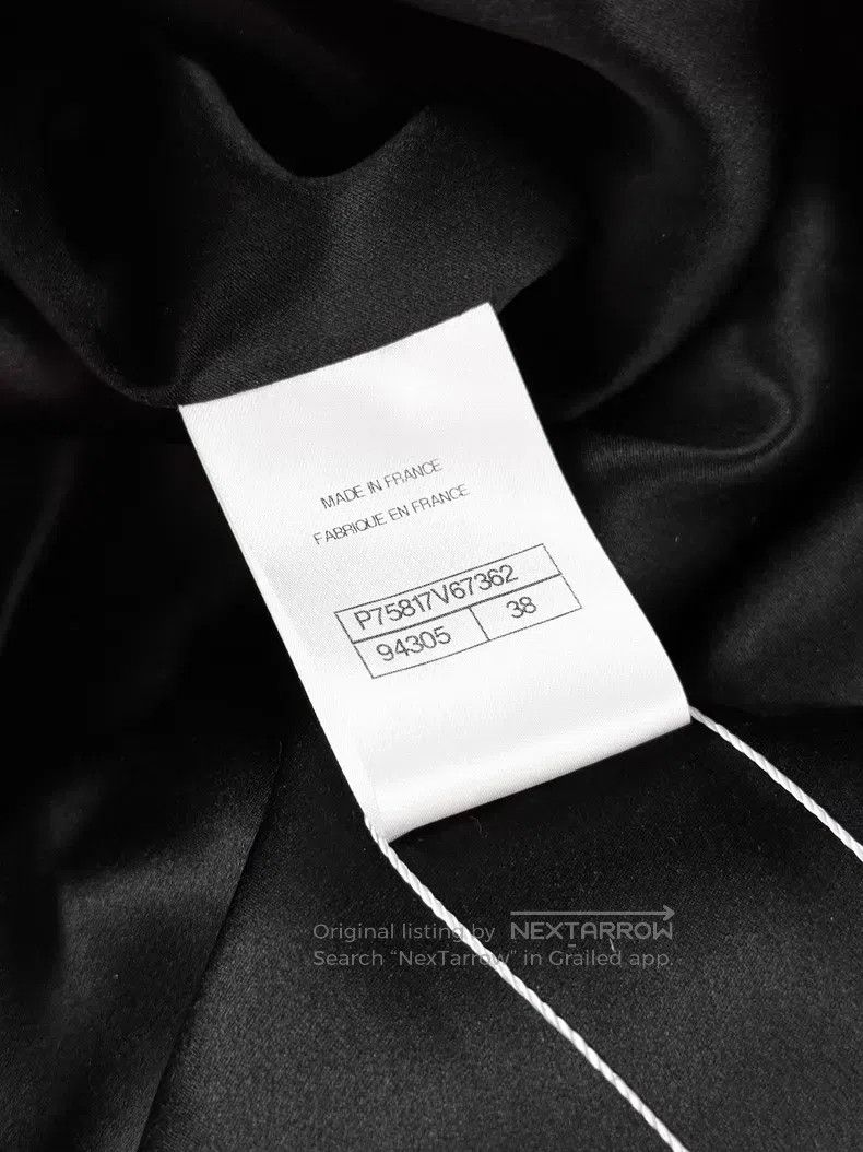 Chanel Chanel Dark-patterned camellia round-neck long coat Size XS / US 0-2 / IT 36-38 - 7 Thumbnail