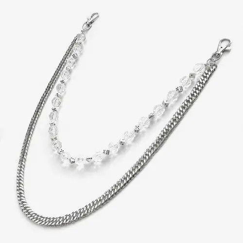 Jewelry Double layer Dice Wallet Chain, Pants Chain Size ONE SIZE - 4 Thumbnail