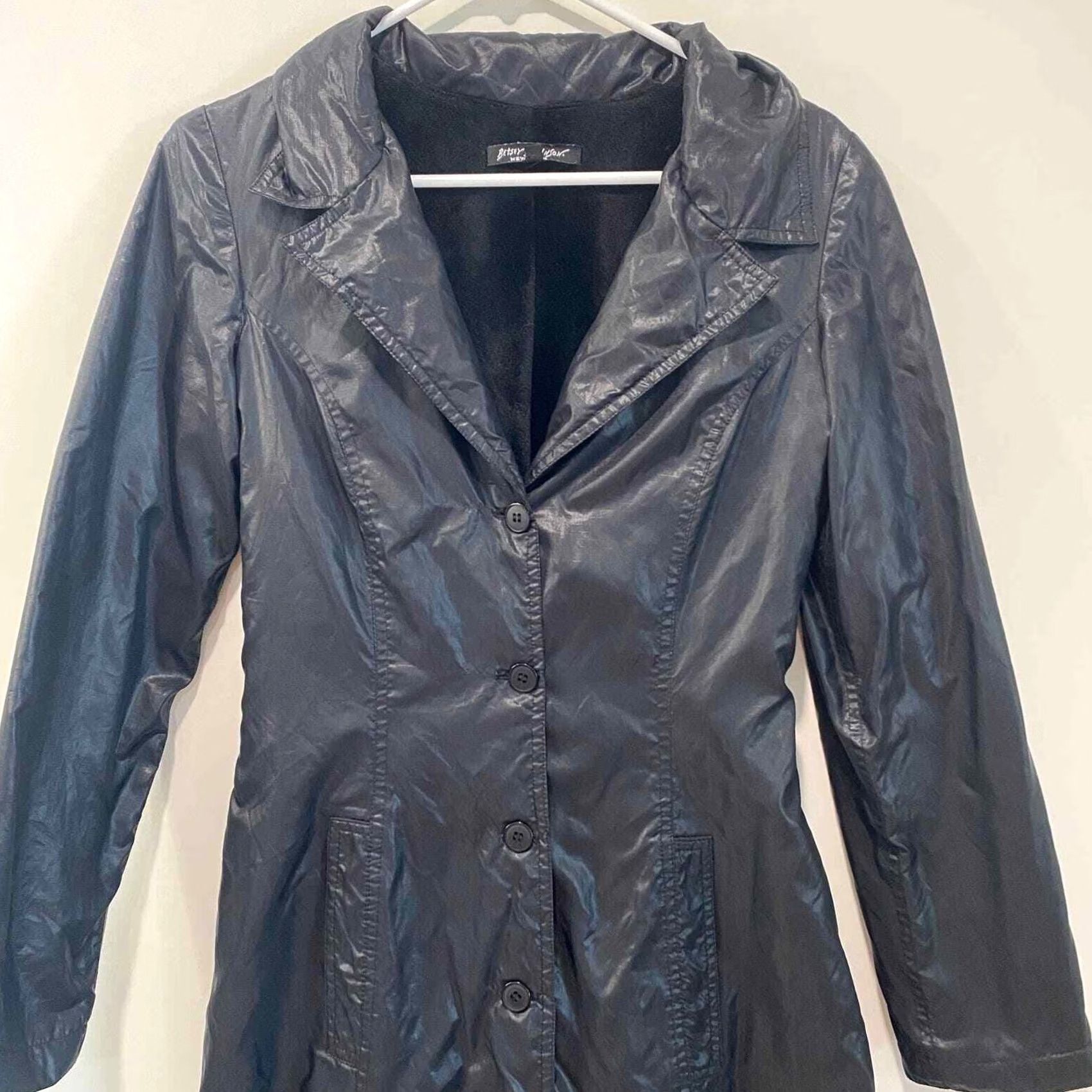 Betsey Johnson VINTAGE Betsey Johnson New York Trench Coat Black Label S Womens 90s Size S / US 4 / IT 40 - 3 Thumbnail