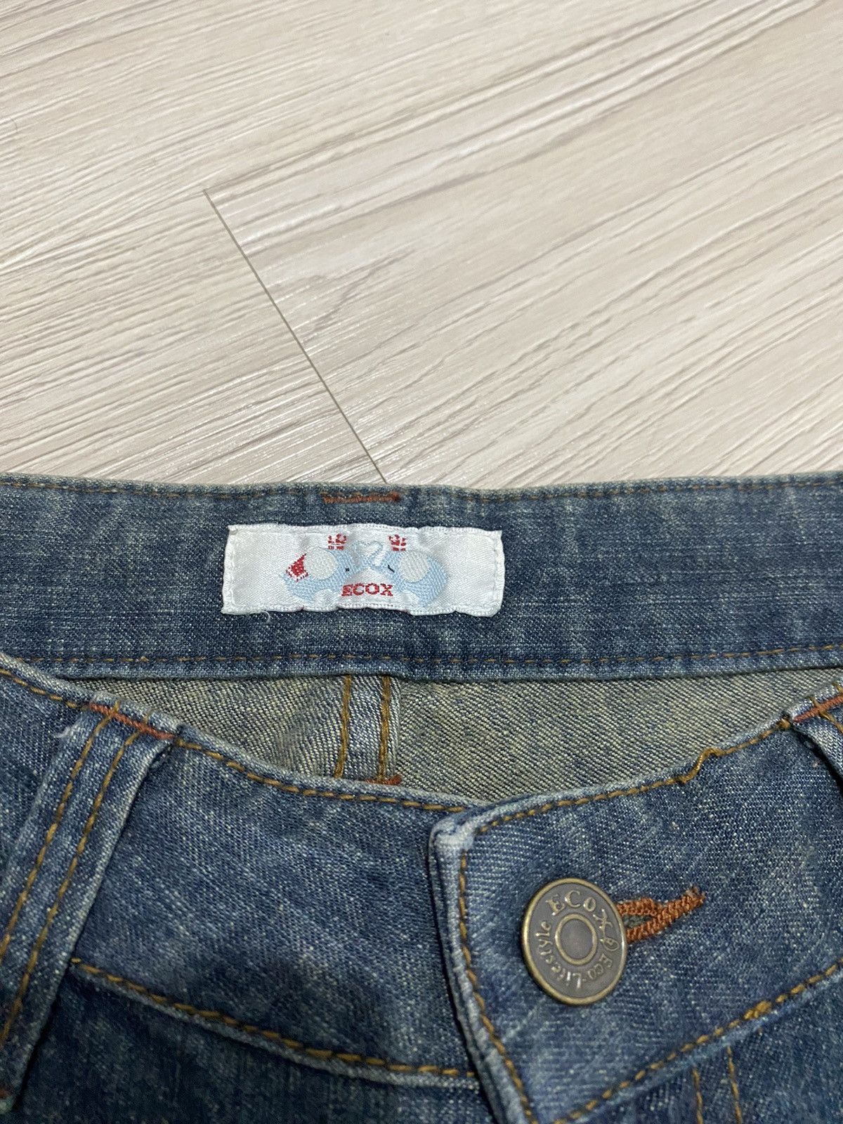 14th Addiction × Japanese Brand × KMRii 2000s KMRii exoc mud wash flare jeans Size US 26 / EU 42 - 5 Thumbnail