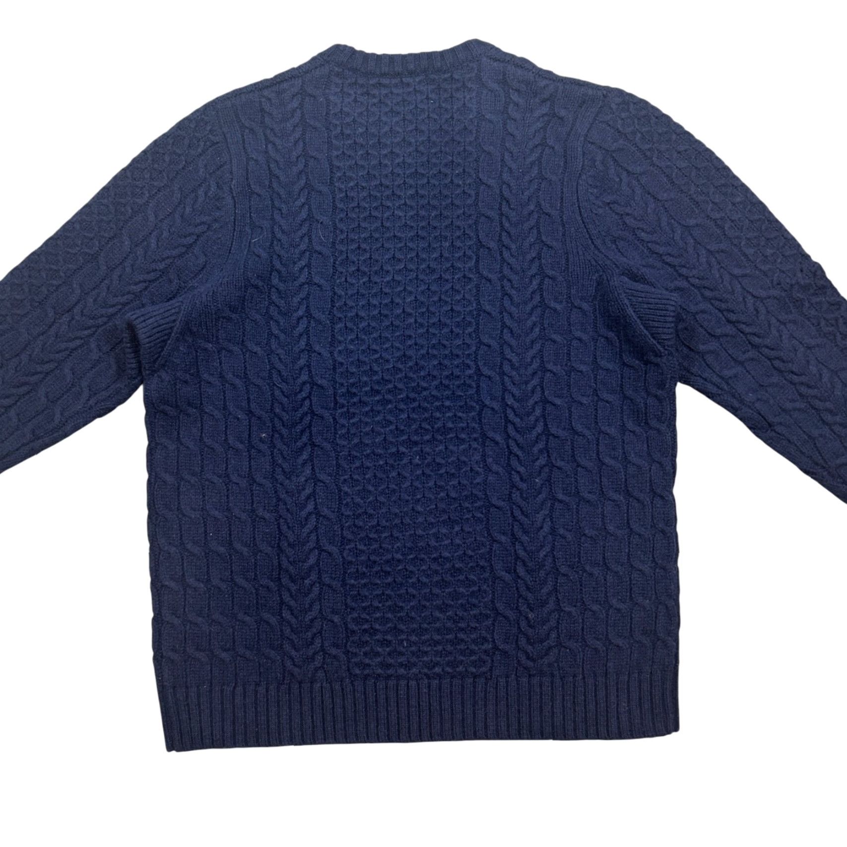 Vintage Duluth Sweater Mens LT Navy Cable-Knit Wool Long Sleeve Crew Neck Pullover Big & Tall Fall Winter Vintage No Size US L / EU 52-54 / 3 - 2 Thumbnail