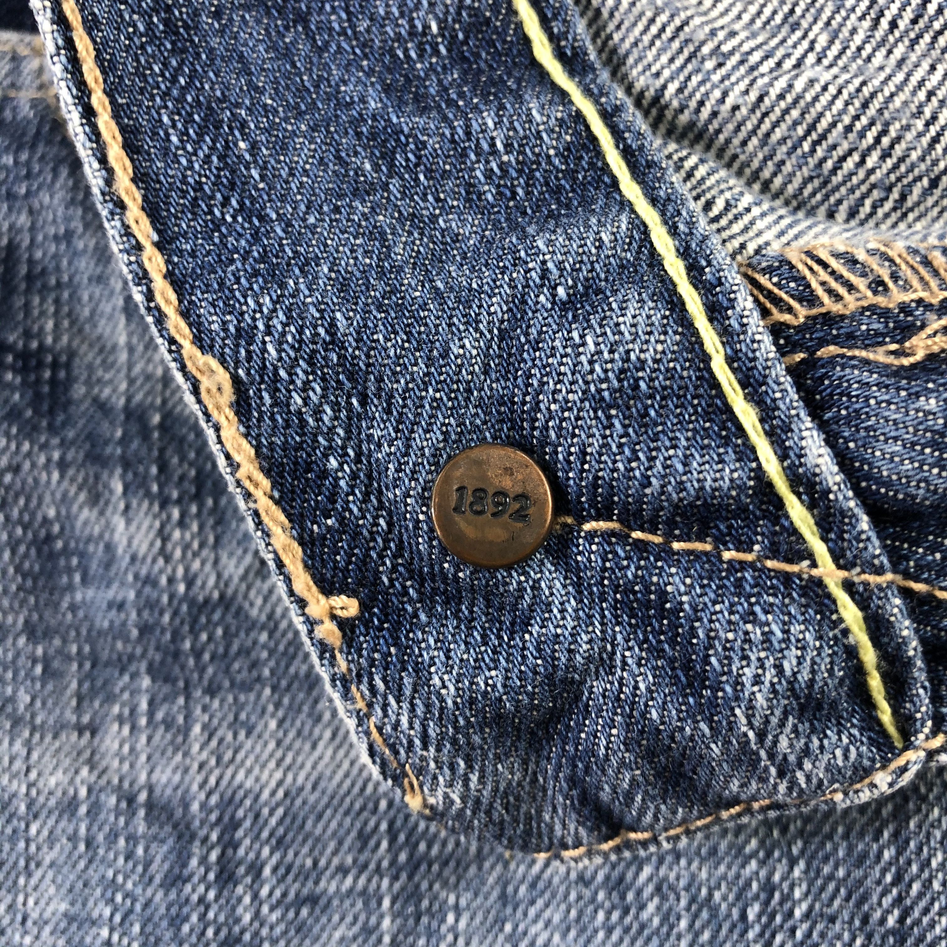 Vintage Ezra Fitch Jeans Medium Wash Distressed Denim KJ1455 Size US 30 / EU 46 - 13 Thumbnail