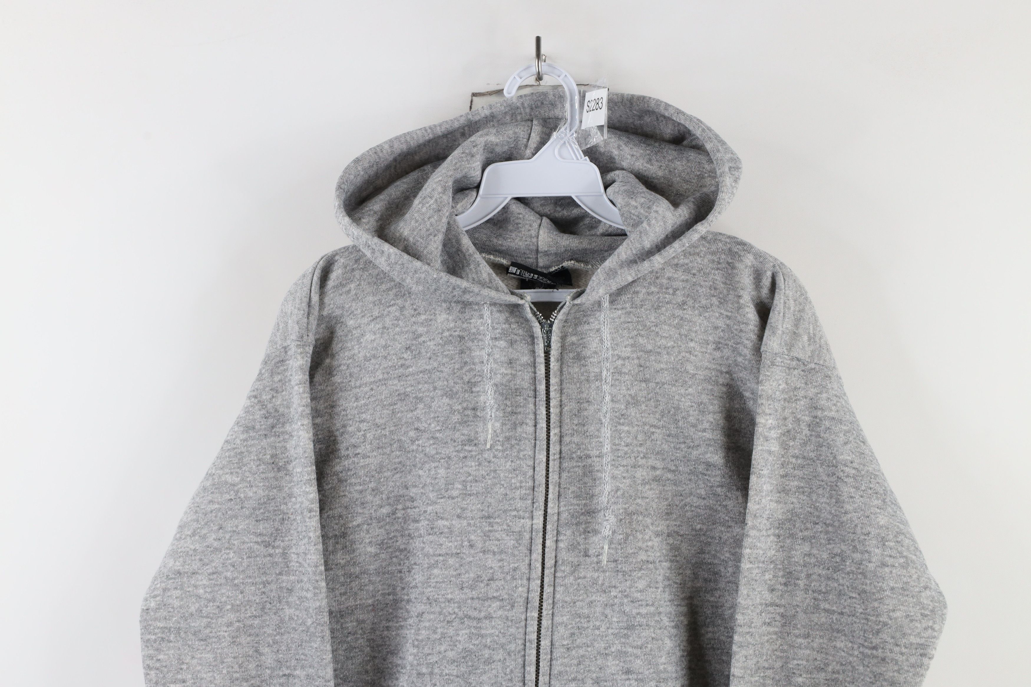 Vintage Vintage 70s 80s Streetwear Full Zip Hoodie Heather Gray USA Size US M / EU 48-50 / 2 - 2 Thumbnail