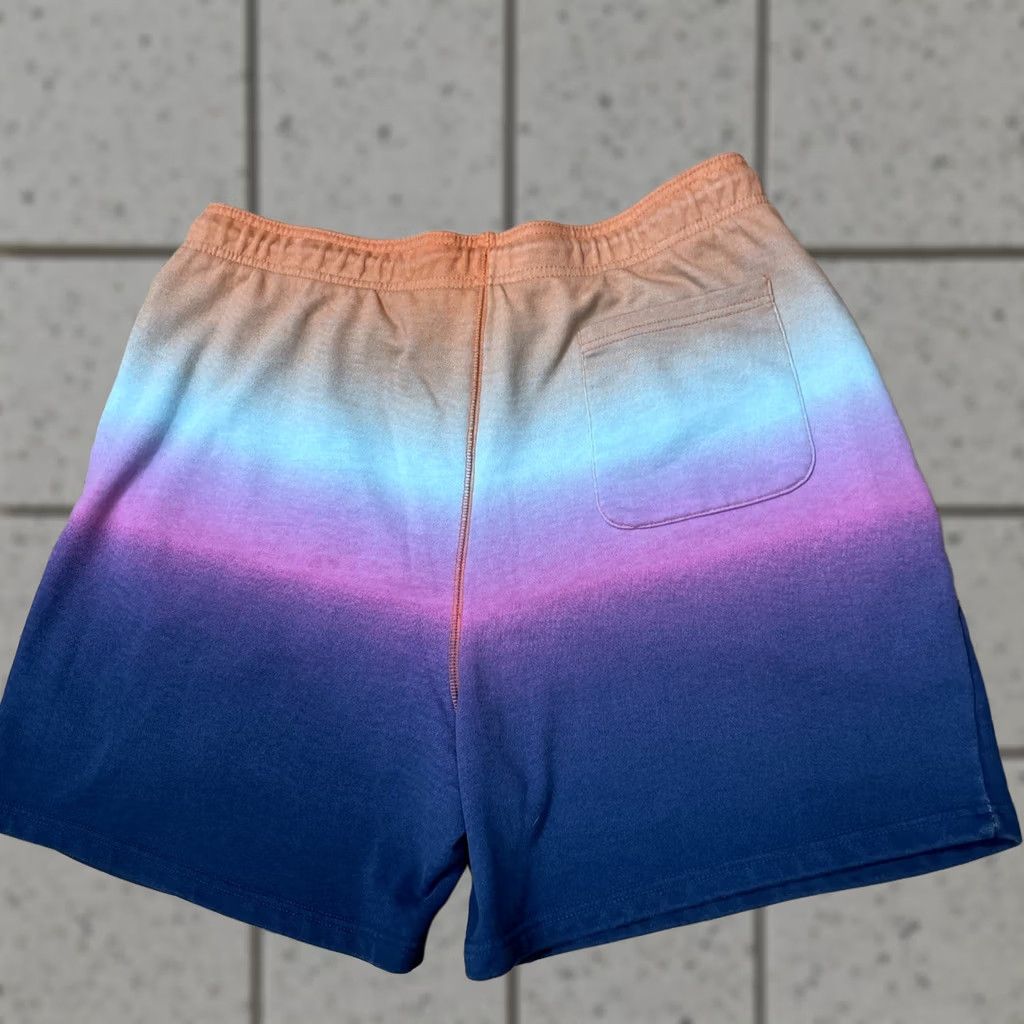 Vintage LCKR Shorts Men 2X Drawstring Stretch Pastel Orange Purple Gradient Sweatshorts Size US 39 - 1 Thumbnail