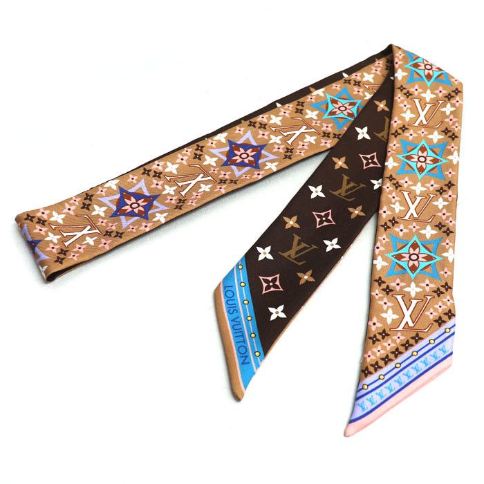Louis Vuitton Louis Vuitton Louis Vuitton Bandou BB Flowers Forever Silk Scarf Others Scarf M77682 DUTY FREE for USA Size ONE SIZE - 1 Thumbnail