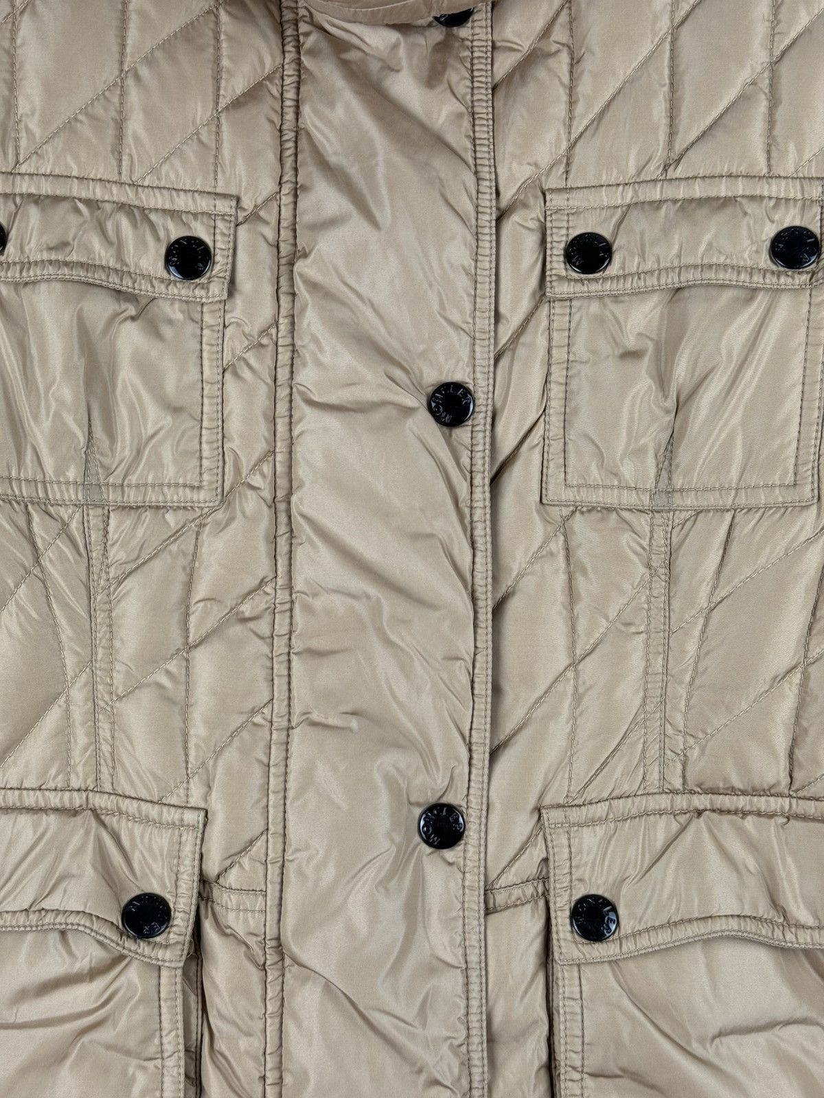 Moncler Moncler Saf Giubbotto Ladies Quilted Down Jacket Size 3 Size L / US 10 / IT 46 - 4 Thumbnail